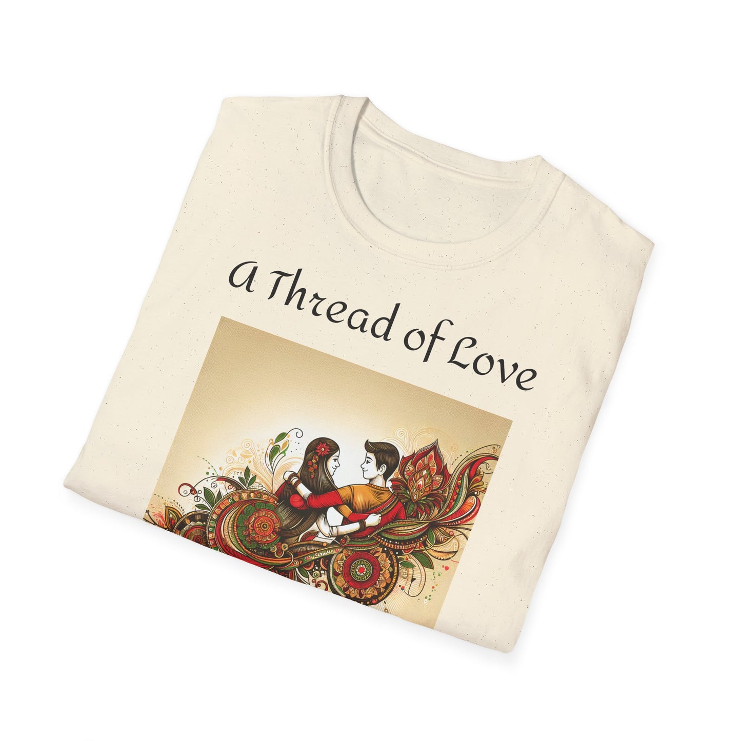Men's T-Shirt | A Thread of Love. A Bond for Life | Brother & Sister | India Themed | Men's Softstyle T-Shirt
