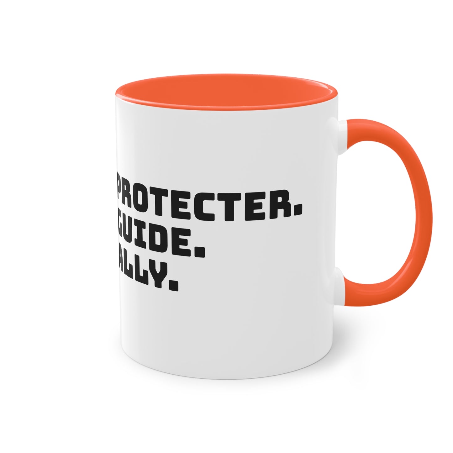 Mug | Coffee Mug | Protector. Guide. Ally. BEST BROTHER EVER | Two-Tone Coffee Mug, 11oz