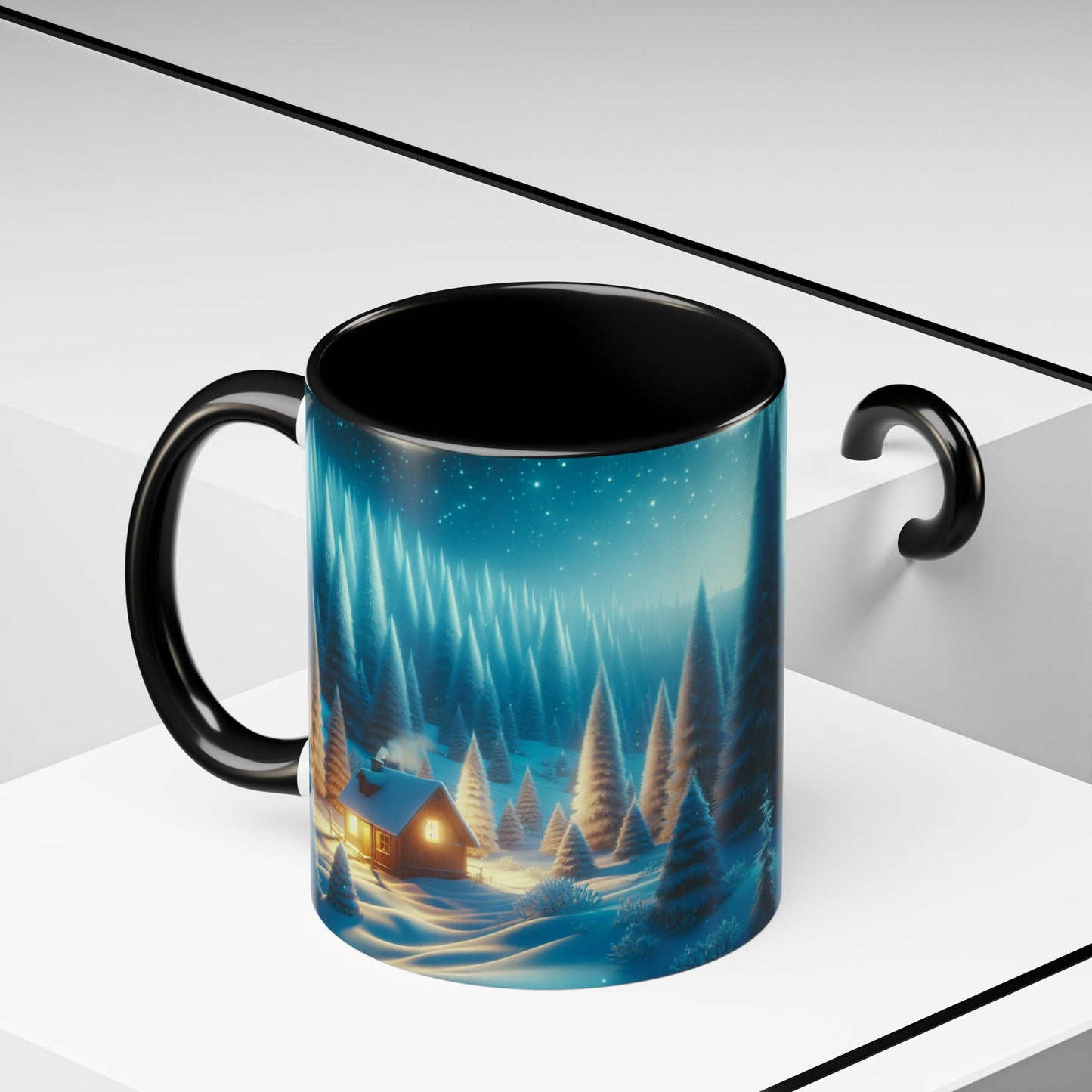 Coffee Mug Snowy Forest Scene