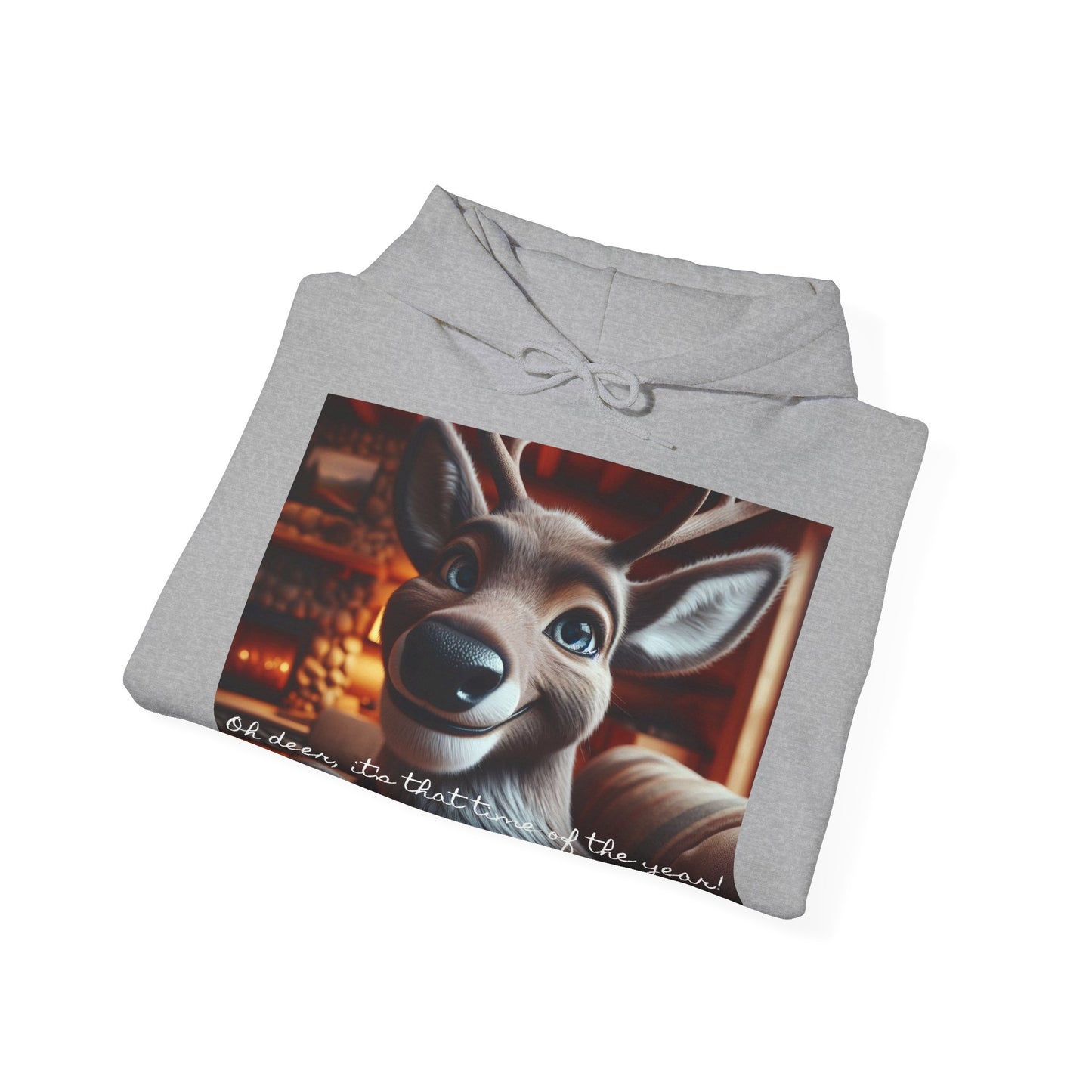XXXL+ | Women's Hooded Sweatshirt - Oh deer, it's that time of the year!