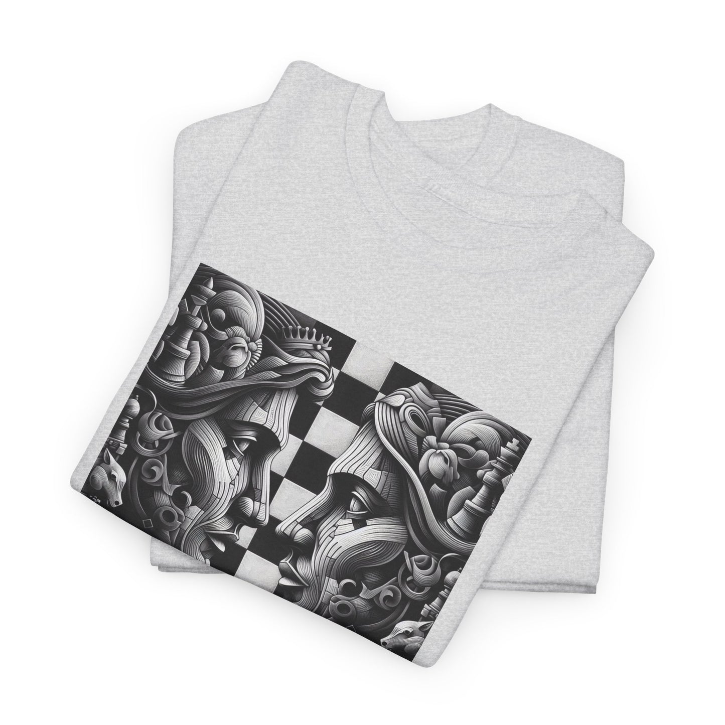 Women's T-Shirt | Strategize. Execute. Dominate. T-shirt | Bold | Chess themed | Women's Heavy Cotton Tee