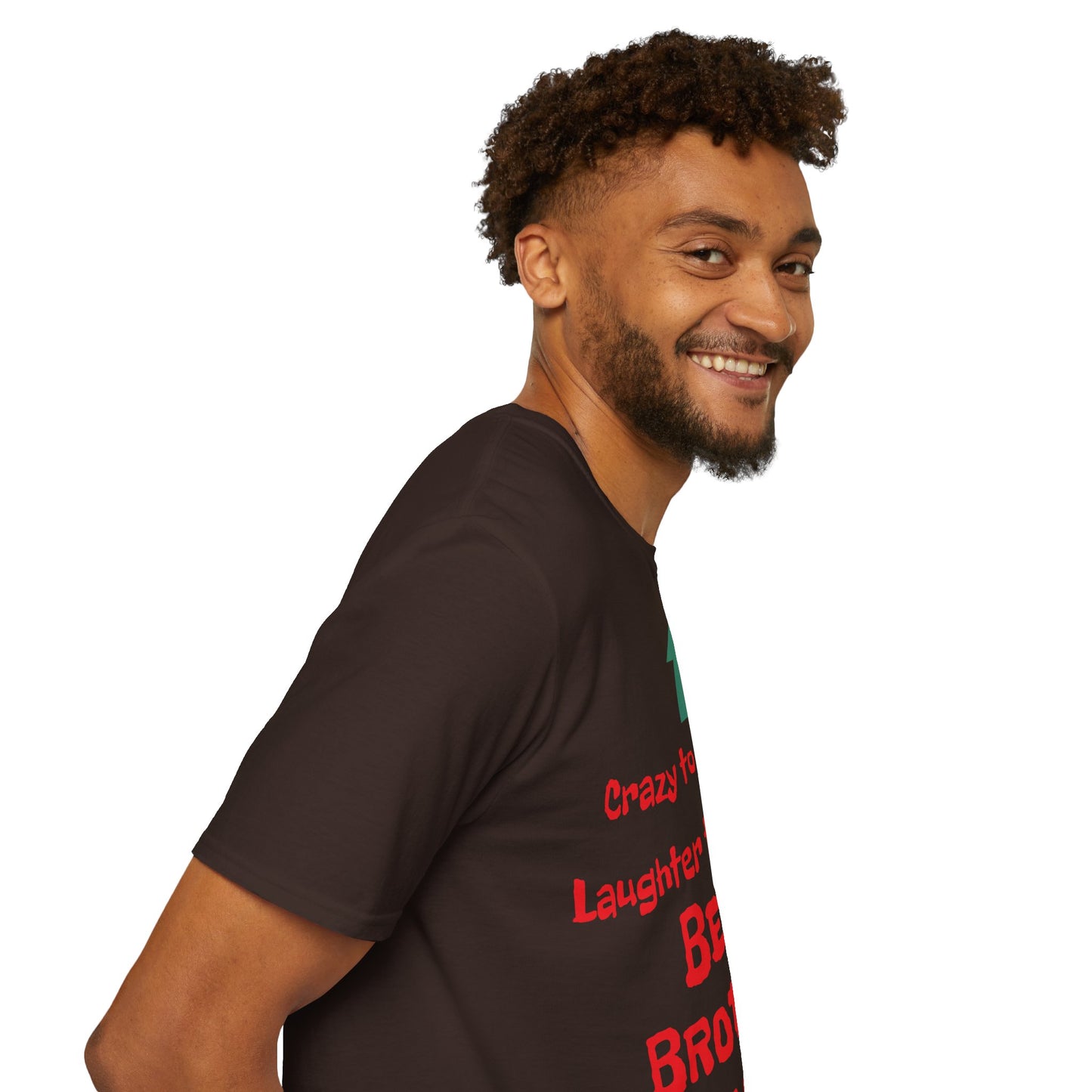 Men's T-Shirt | Crazy to Her Calm, Laughter to Her Tears, BEST BROTHER EVER | Brother & Sister | India Themed | Men's Softstyle T-Shirt