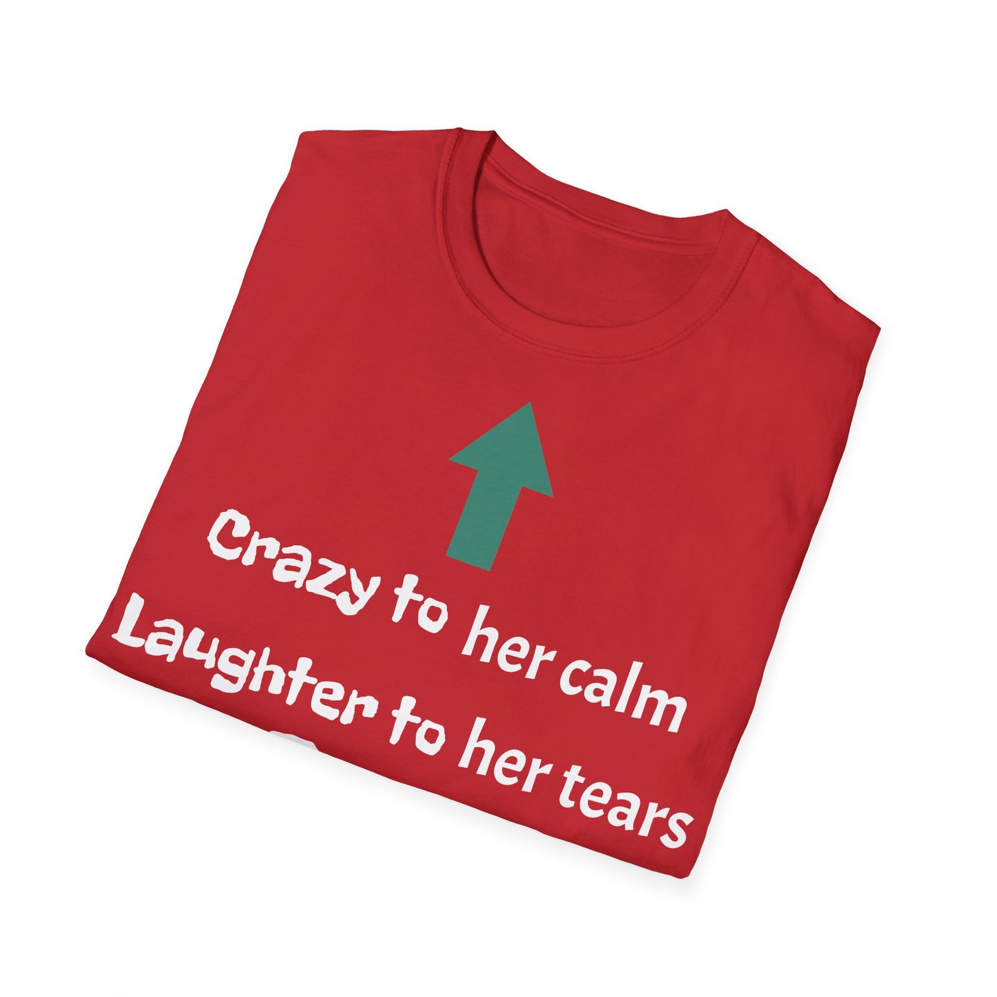 Men's T-Shirt | Crazy to Her Calm, Laughter to Her Tears, BEST BROTHER EVER | Brother & Sister | India Themed | Men's Softstyle T-Shirt