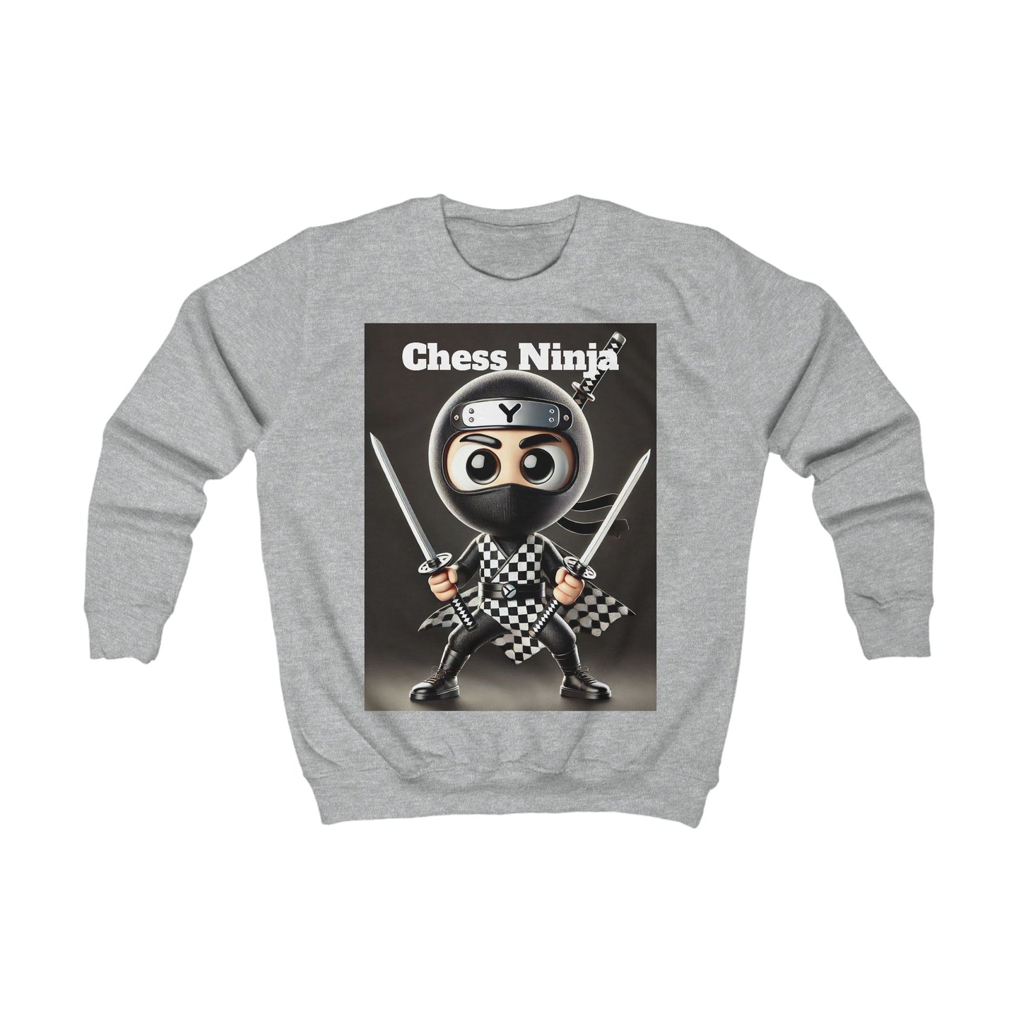 Chess Ninja Kids Sweatshirt - Stylish and Playful Outerwear for Young Game Enthusiasts