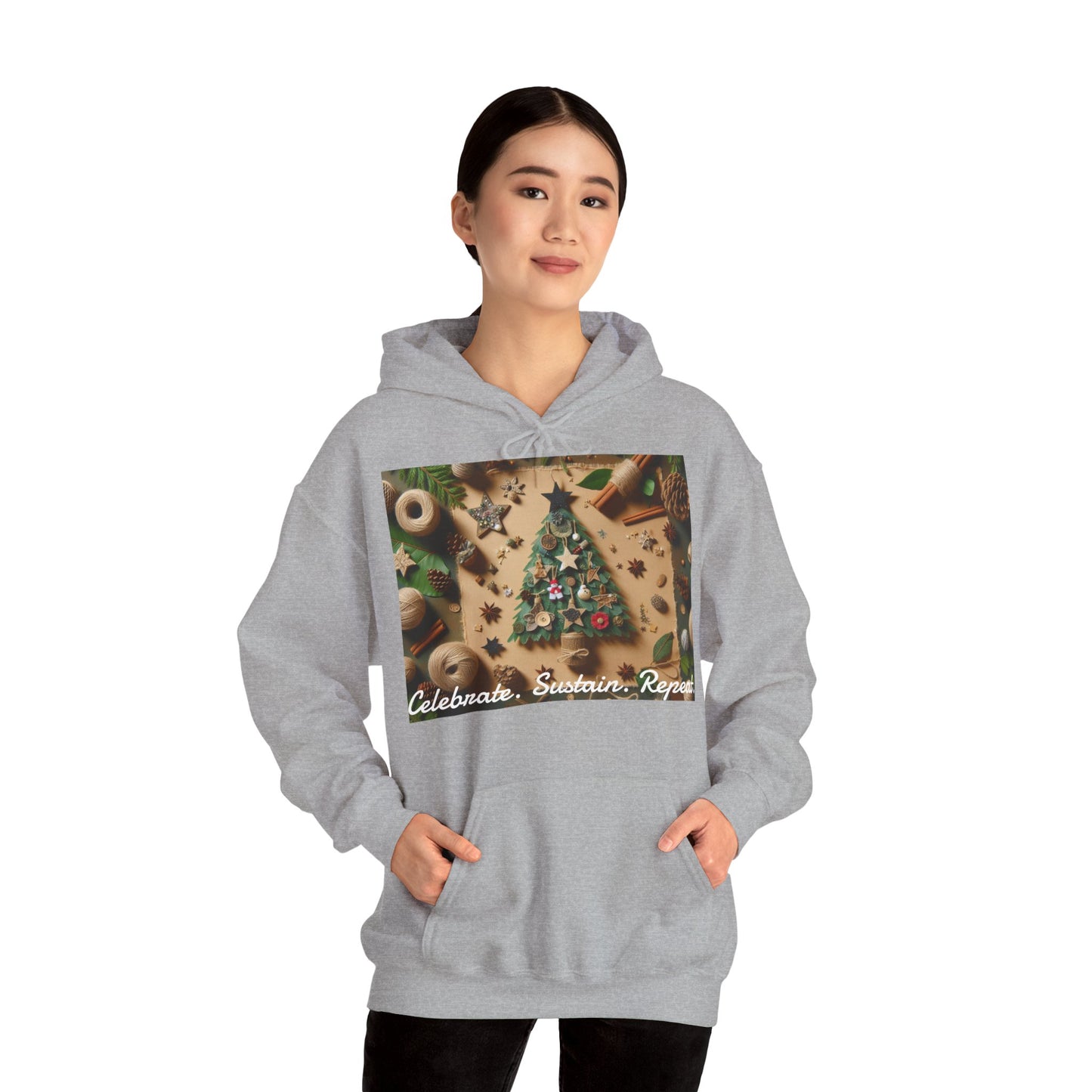 XXXL+ | Women's Hooded Sweatshirt - Celebrate. Sustain. Repeat.