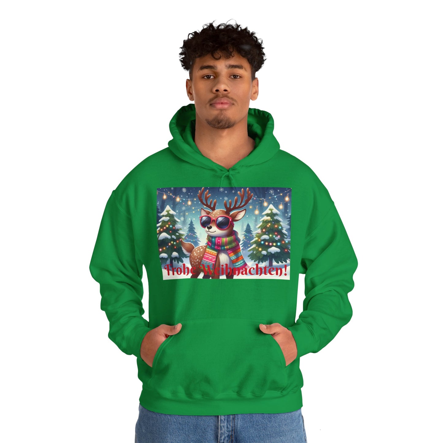 Men's Hooded Sweatshirt - Frohe Weihnachten!