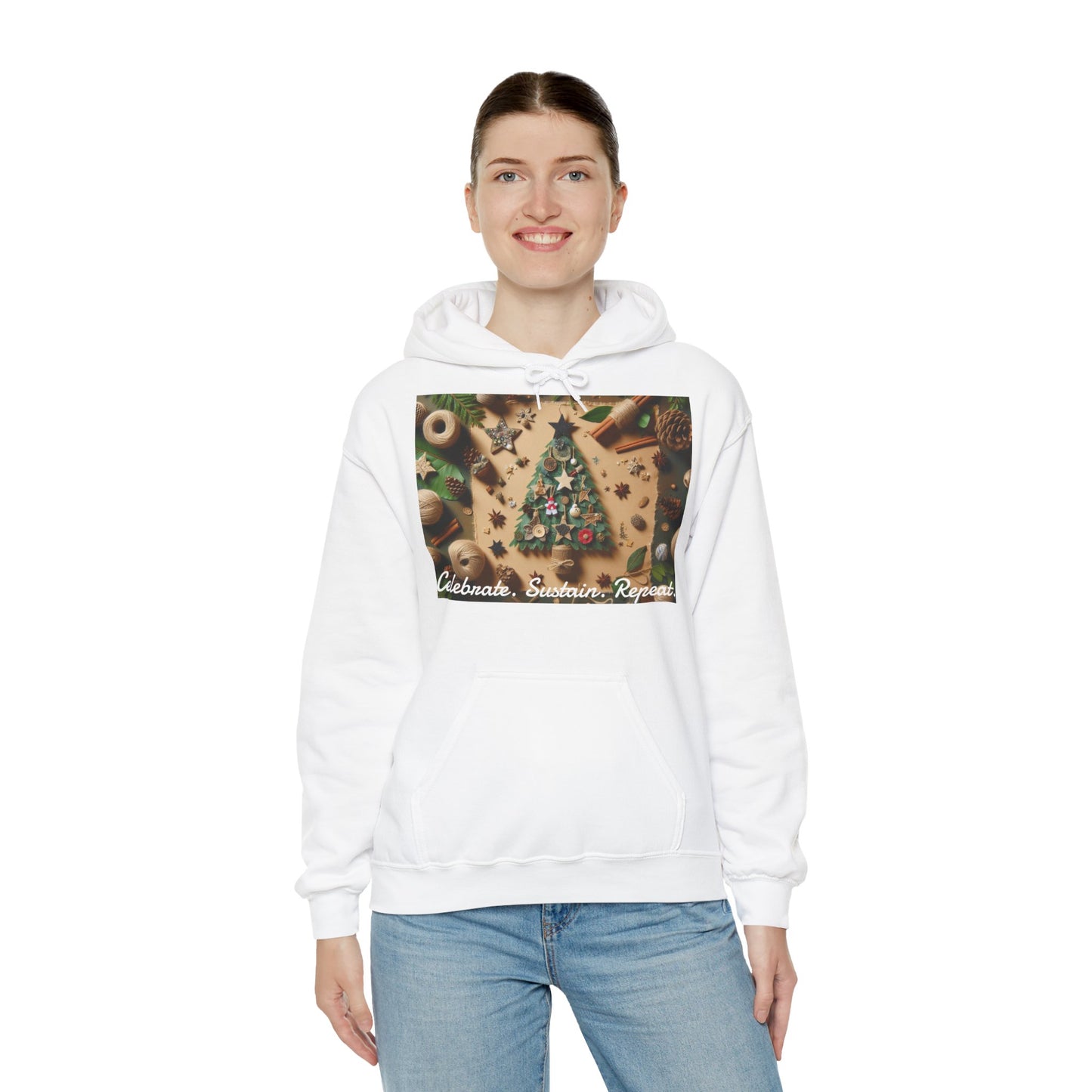 XXXL+ | Women's Hooded Sweatshirt - Celebrate. Sustain. Repeat.