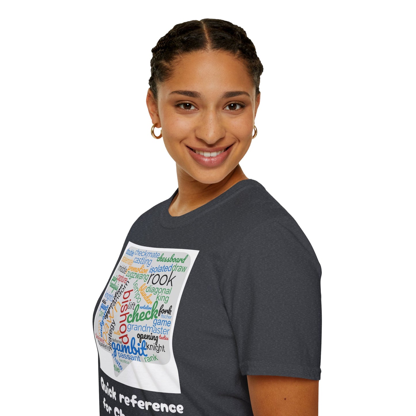 Women's T-Shirt | Quick Reference for Chess Talk | Funny | Chess themed | Women's Softstyle T-Shirt