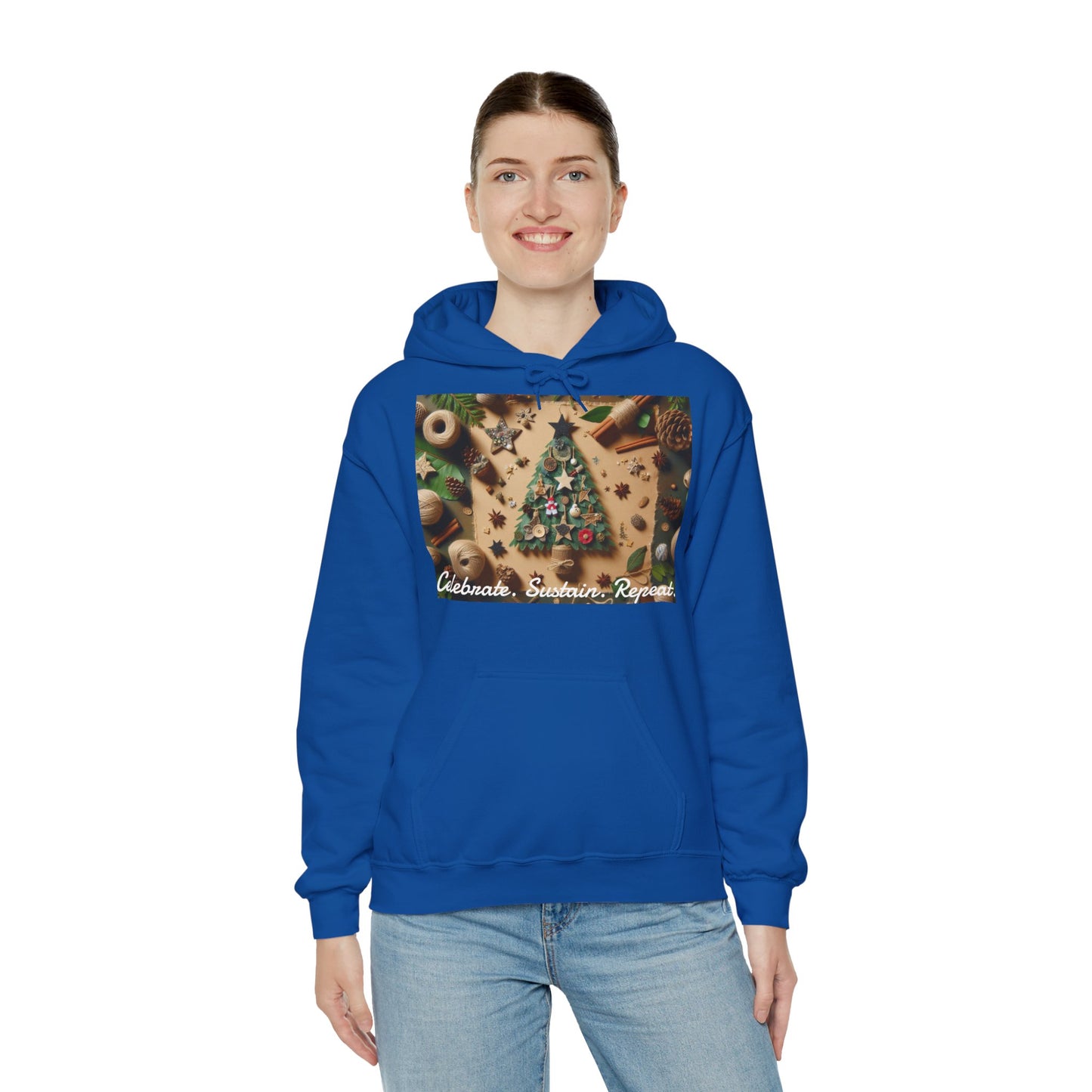 XXXL+ | Women's Hooded Sweatshirt - Celebrate. Sustain. Repeat.