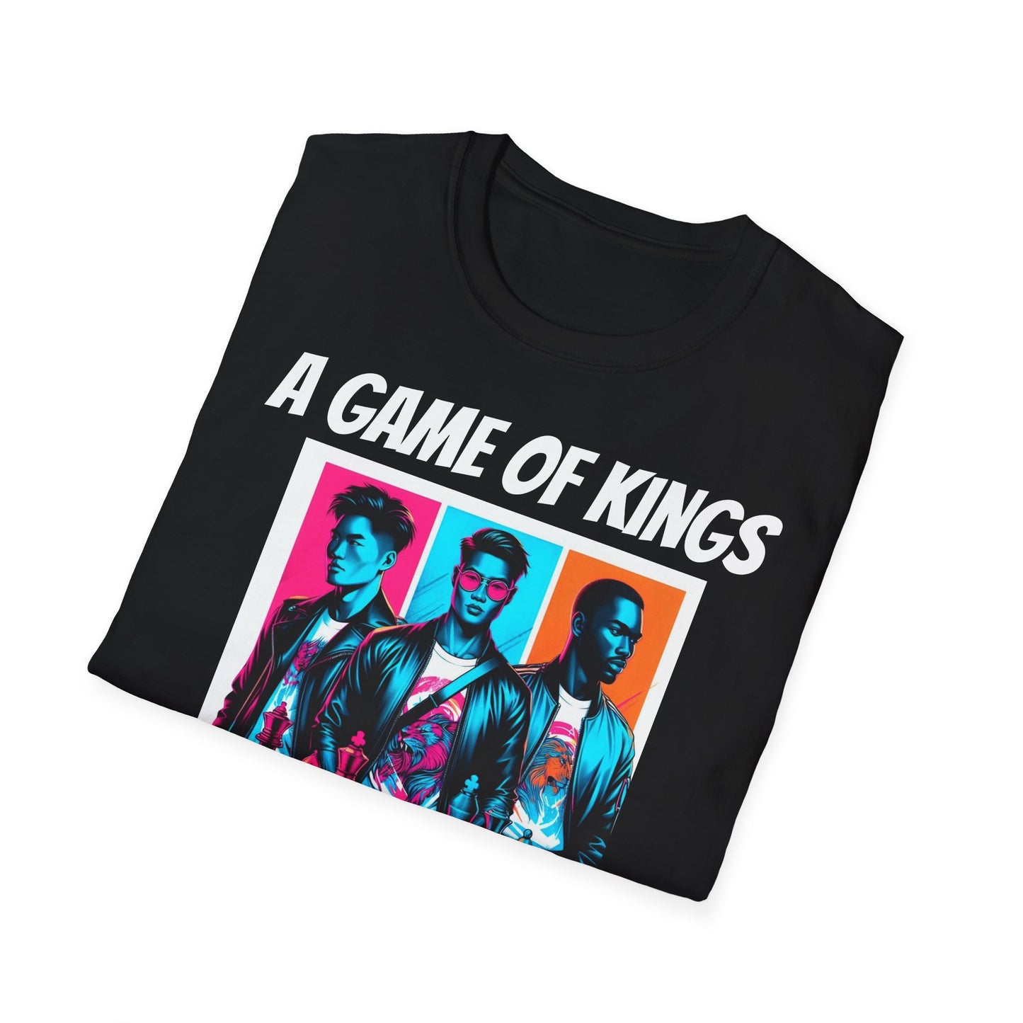 Men's T-Shirt | A Game of Kings. A Game for Kings | Bold & Stylish | Chess Themed | Men's Softstyle T-Shirt