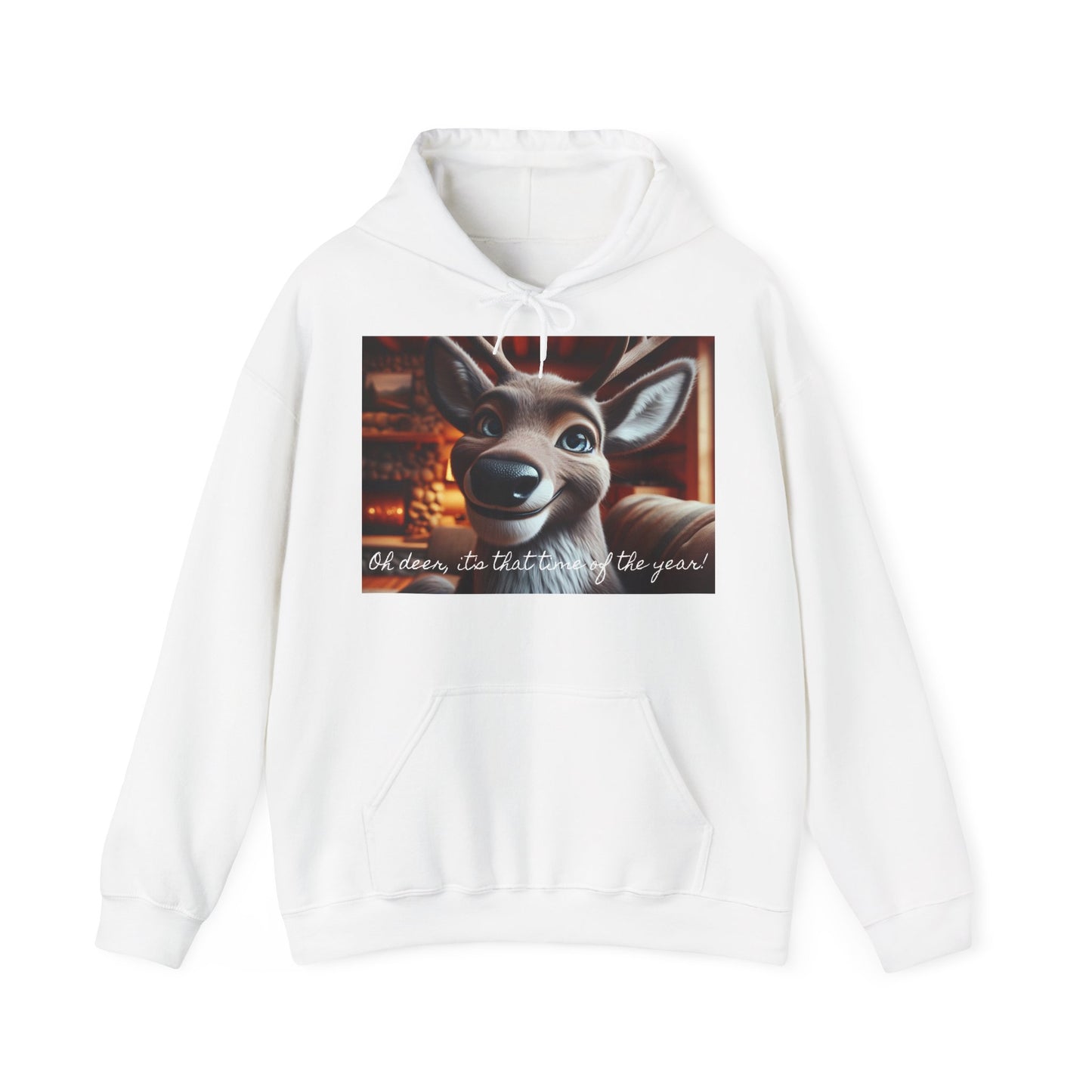 XXXL+ | Women's Hooded Sweatshirt - Oh deer, it's that time of the year!
