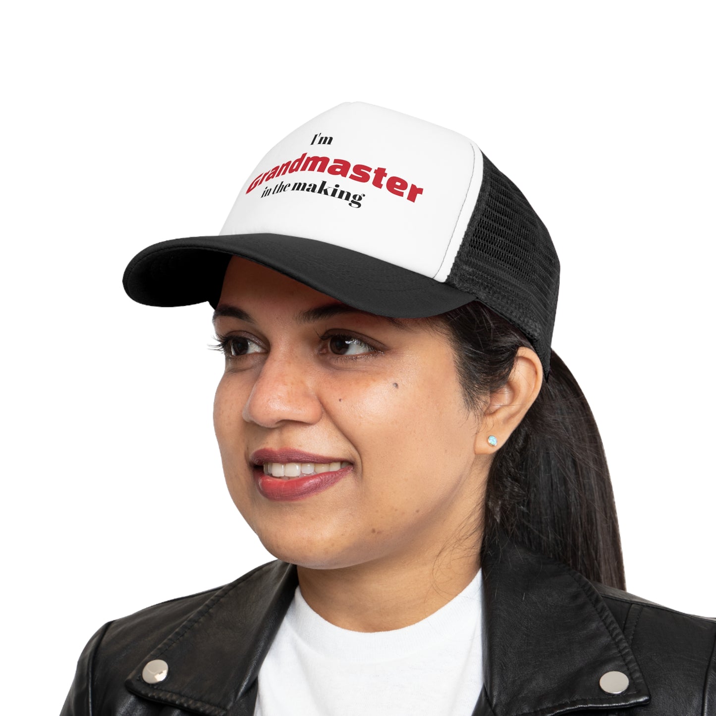 Cap | I'm Grandmaster in the making | Chess themed | Cool & Bold | Mesh Cap