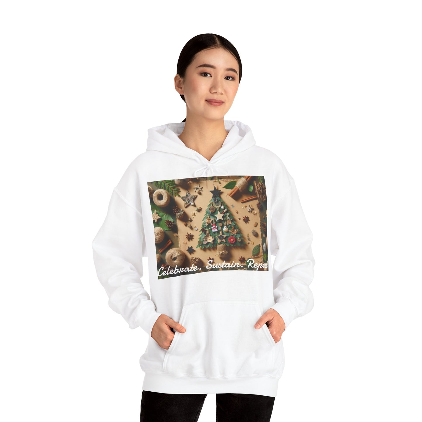 XXXL+ | Women's Hooded Sweatshirt - Celebrate. Sustain. Repeat.