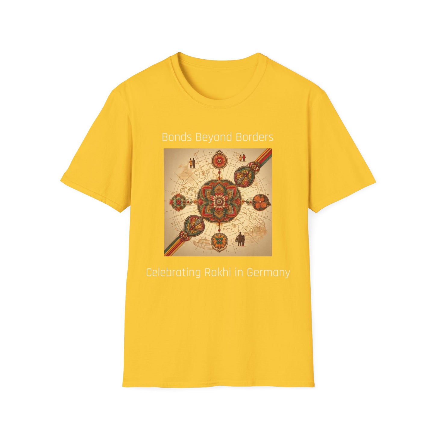 Rakhi Men's T-Shirt | Bonds Beyond Borders | Celebrating Rakhi in Germany | Men's Softstyle T-Shirt