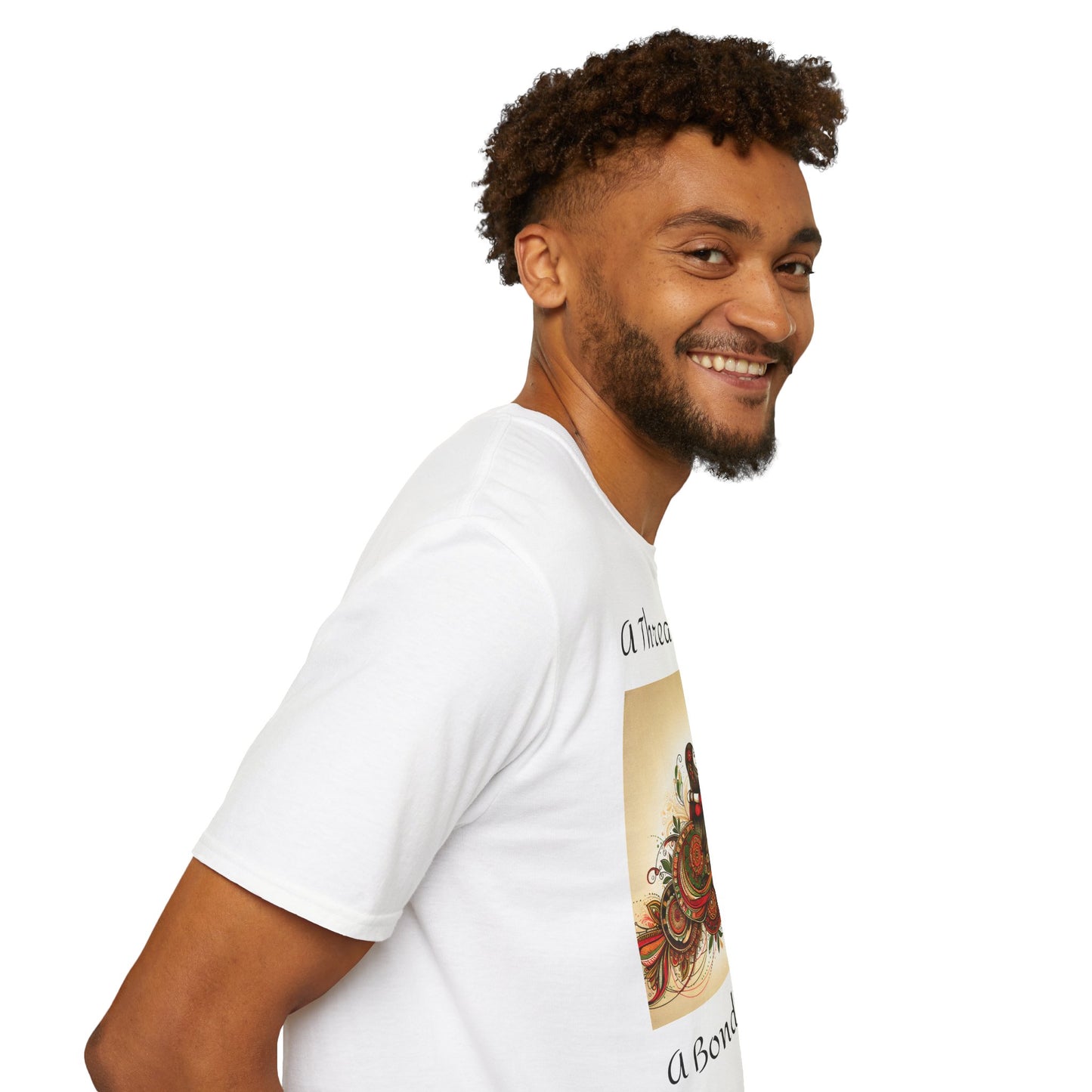 Men's T-Shirt | A Thread of Love. A Bond for Life | Brother & Sister | India Themed | Men's Softstyle T-Shirt
