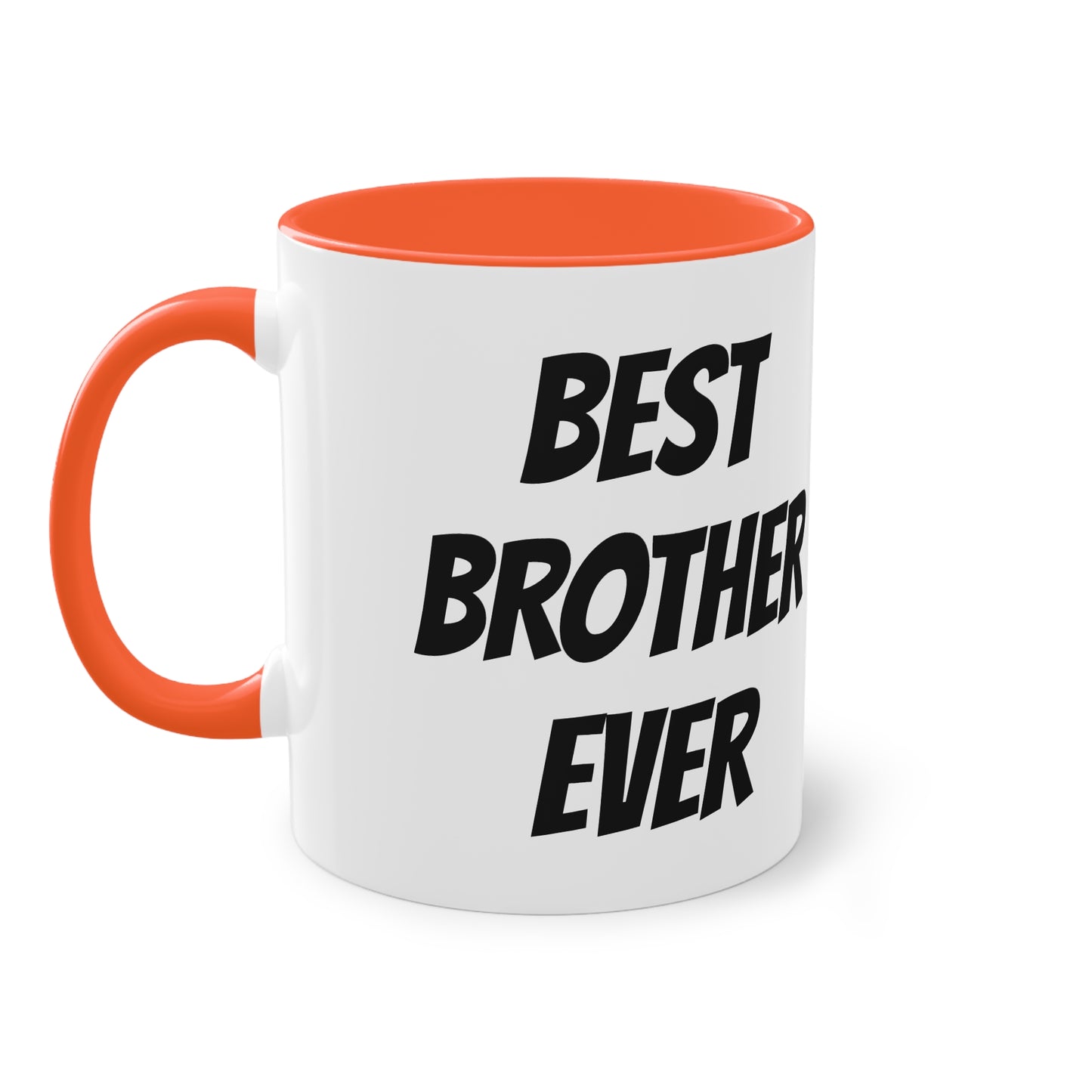 Mug | Coffee Mug | Protector. Guide. Ally. BEST BROTHER EVER | Two-Tone Coffee Mug, 11oz