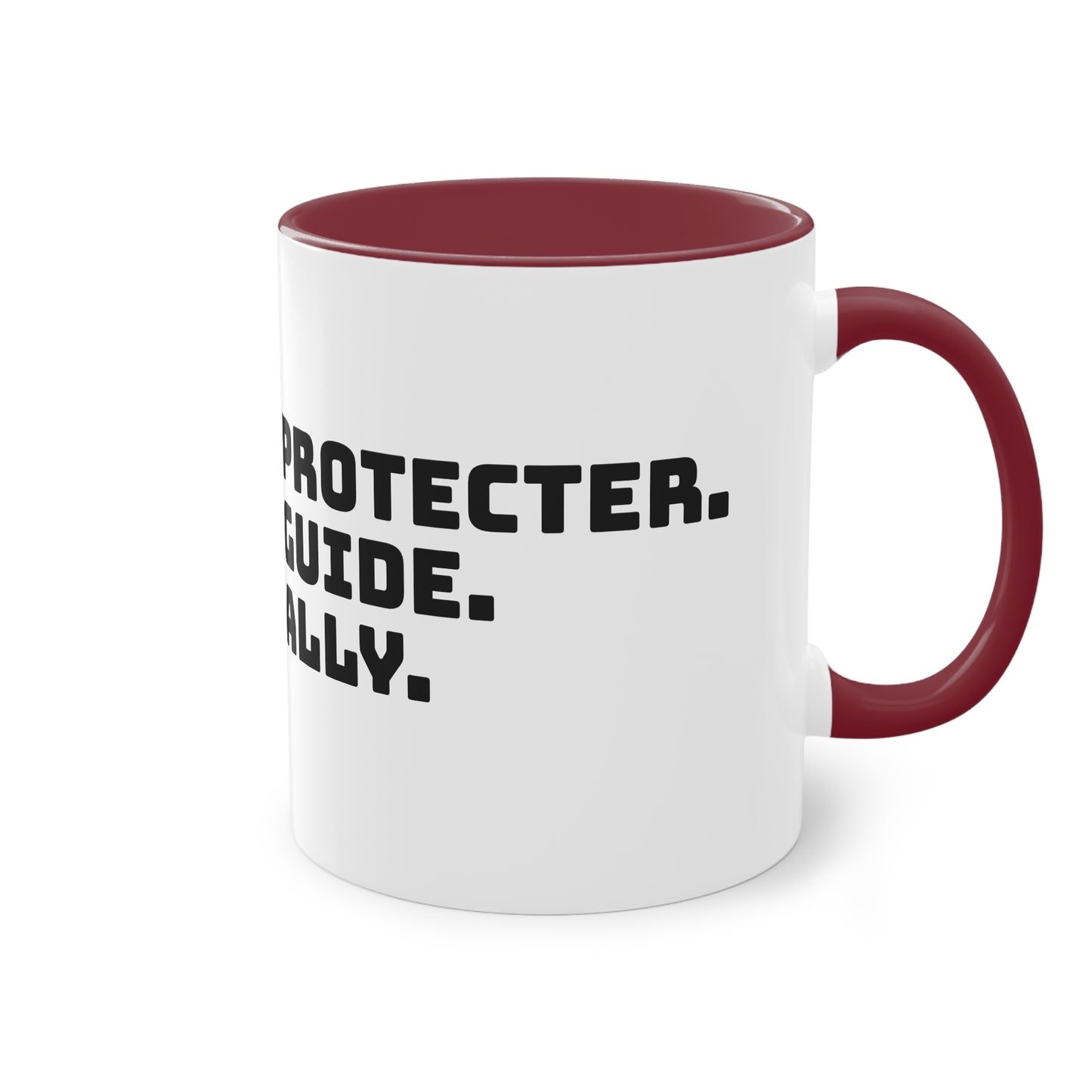 Mug | Coffee Mug | Protector. Guide. Ally. BEST BROTHER EVER | Two-Tone Coffee Mug, 11oz