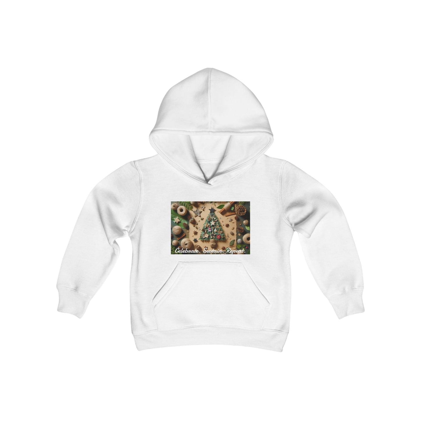 Girls' Hooded Sweatshirt - Celebrate. Sustain. Repeat.