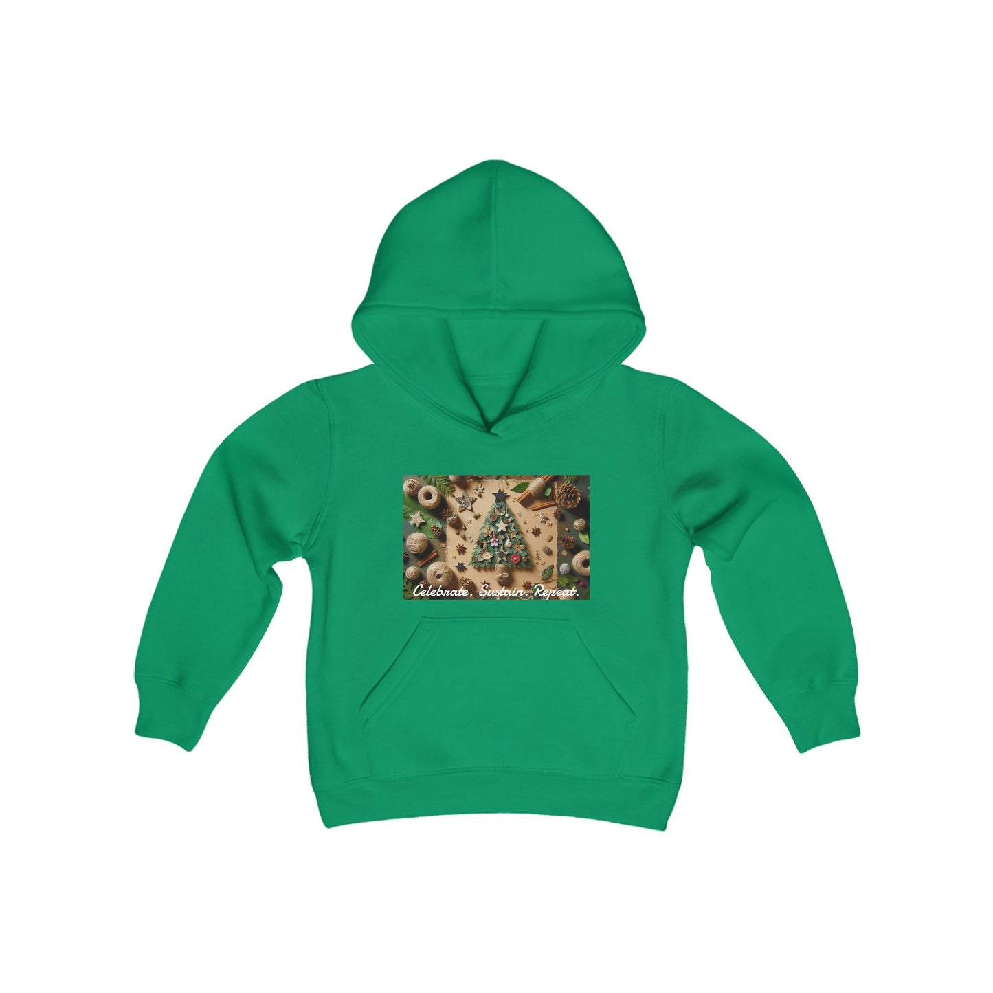 Girls' Hooded Sweatshirt - Celebrate. Sustain. Repeat.