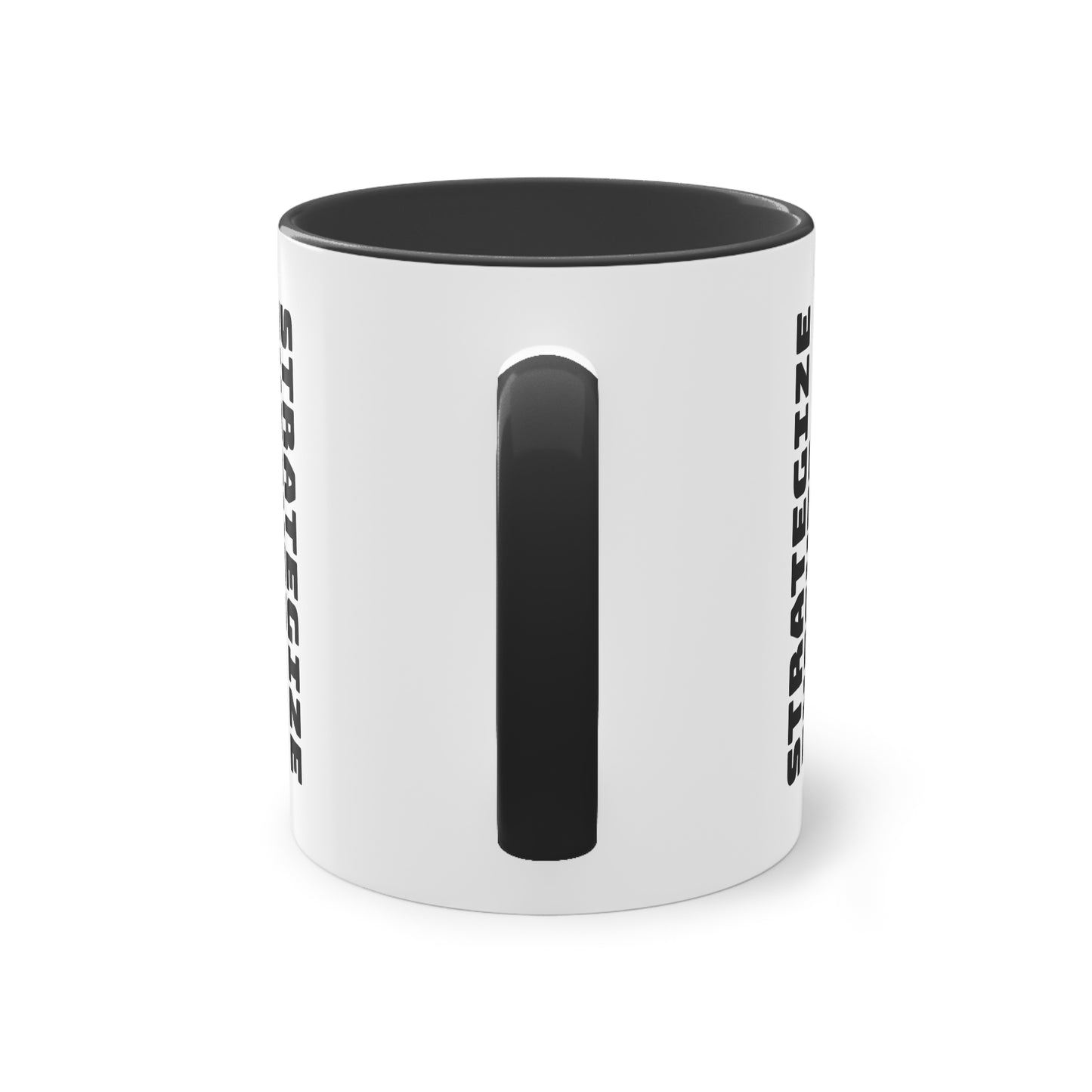 Coffee Mug | Chess themed Coffee Mug | Strategize. Execute. Dominate. Coffee Mug | Two-Tone Coffee Mug, 11oz