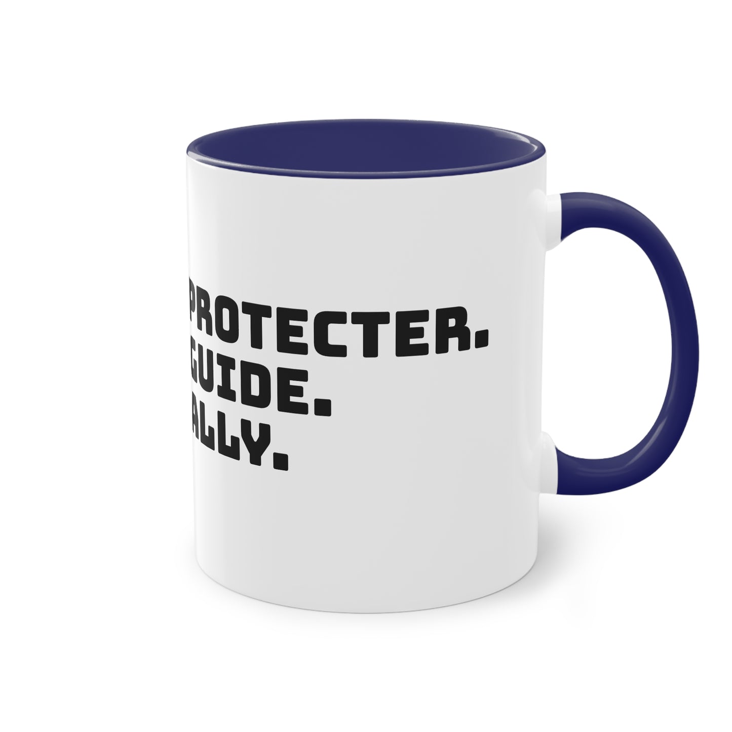 Mug | Coffee Mug  | Protector. Guide. Ally. BEST BROTHER EVER |  Two-Tone Coffee Mug, 11oz