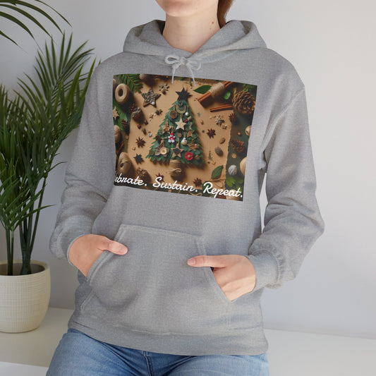 XXXL+ | Women's Hooded Sweatshirt - Celebrate. Sustain. Repeat.