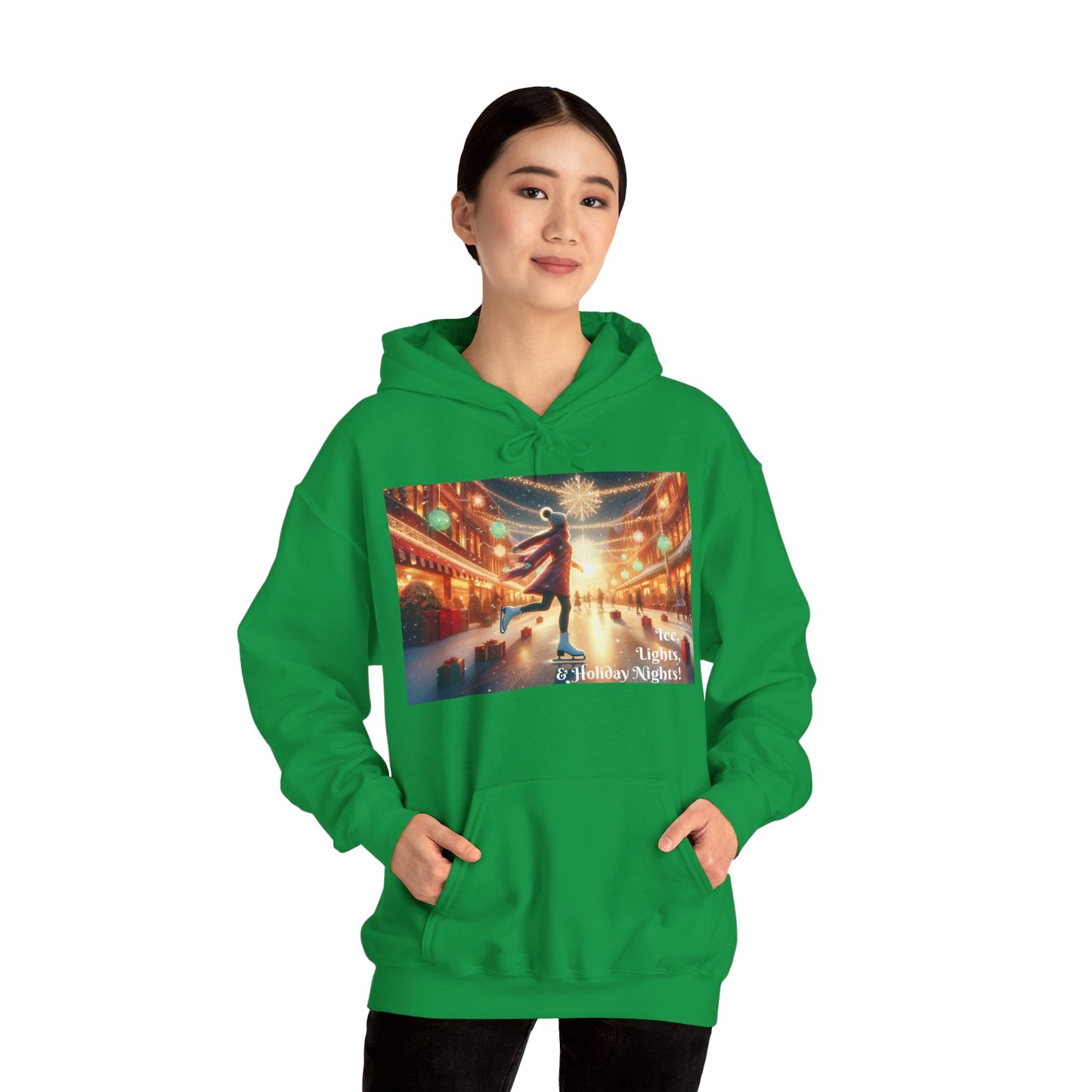 Women's Hooded Sweatshirt - Ice, Lights, & Holiday Nights!