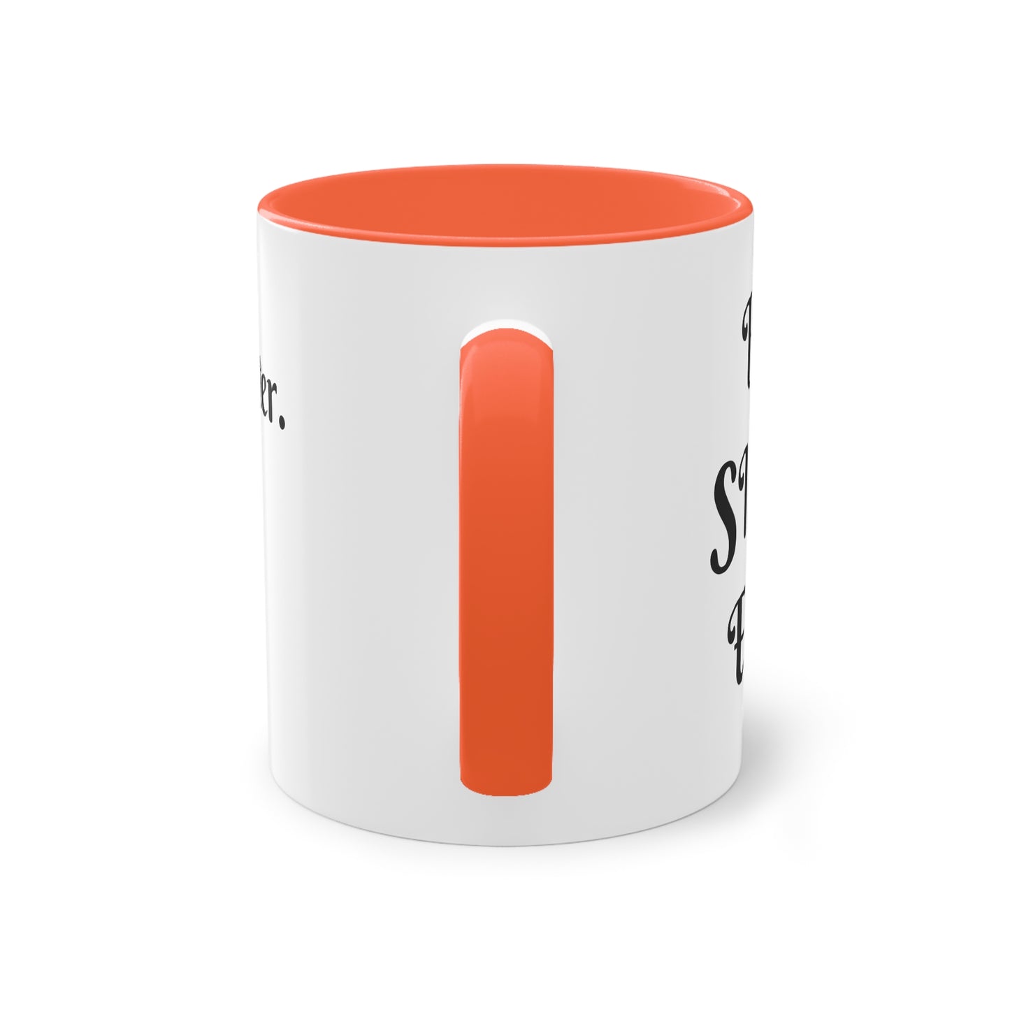 Coffee Mug | Protector. Guide. Ally. BEST SISTER EVER | Two-Tone Coffee Mug, 11oz