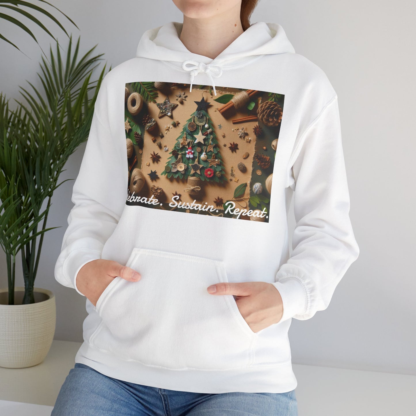 XXXL+ | Women's Hooded Sweatshirt - Celebrate. Sustain. Repeat.