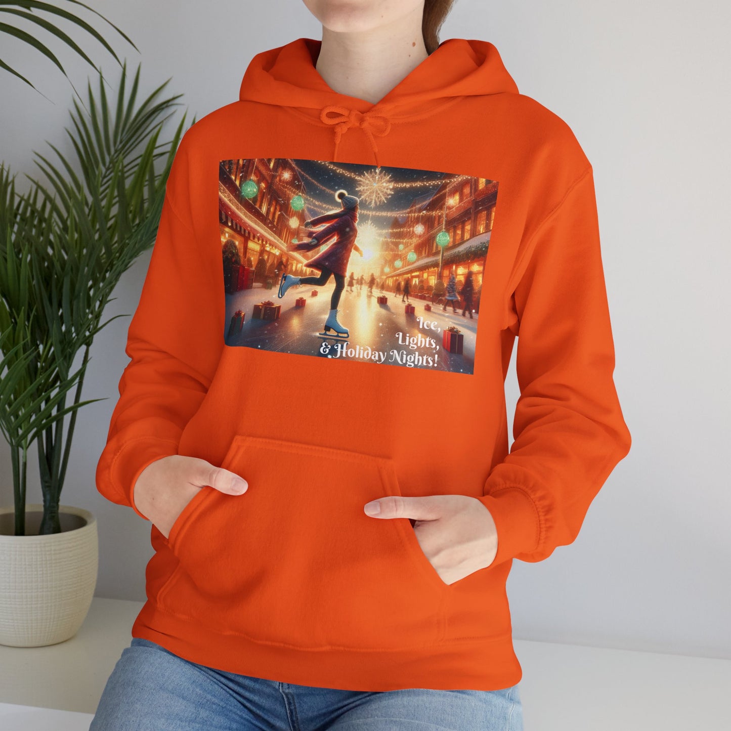 Women's Hooded Sweatshirt - Ice, Lights, & Holiday Nights!