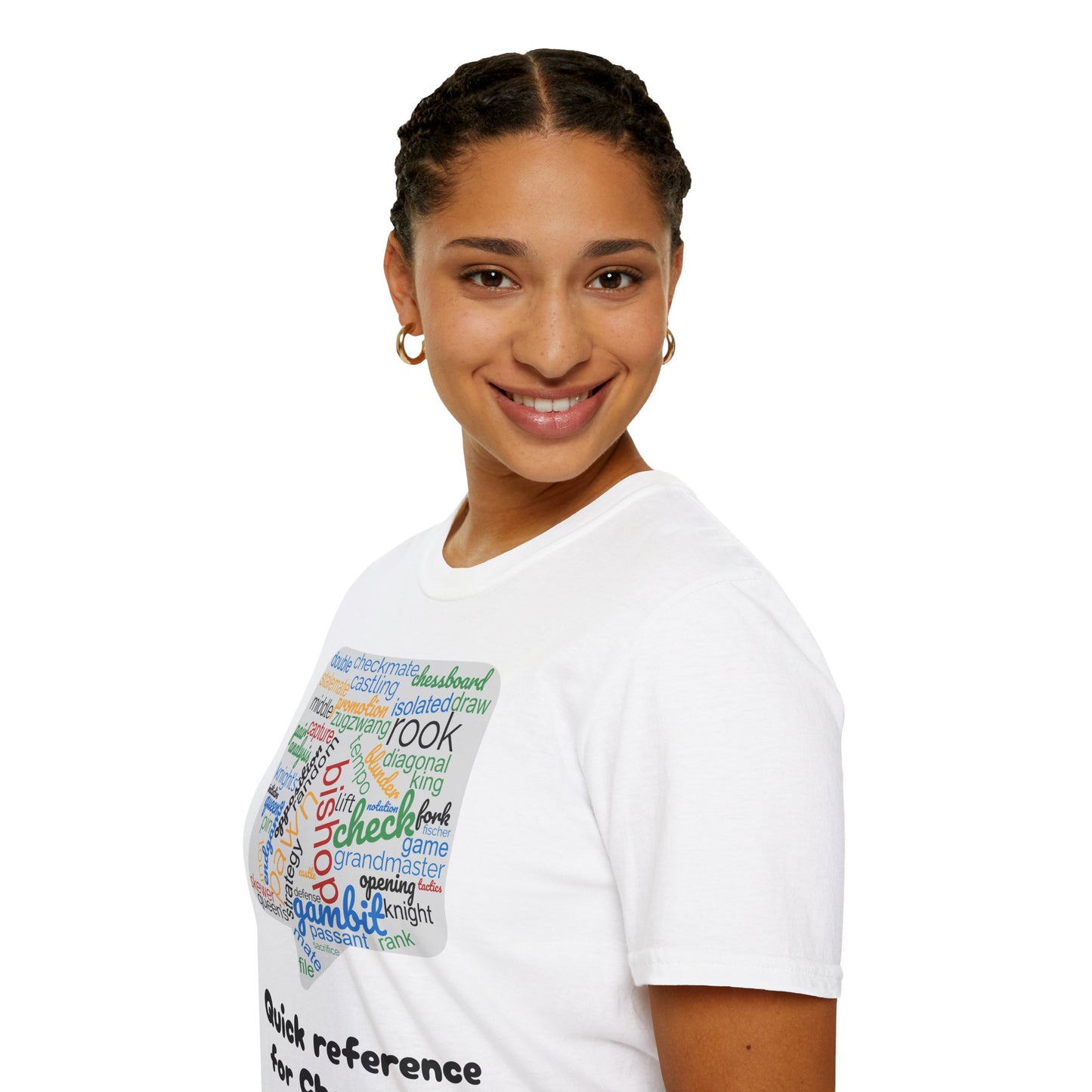 Women's T-Shirt | Quick Reference for Chess Talk | Funny | Chess themed | Women's Softstyle T-Shirt