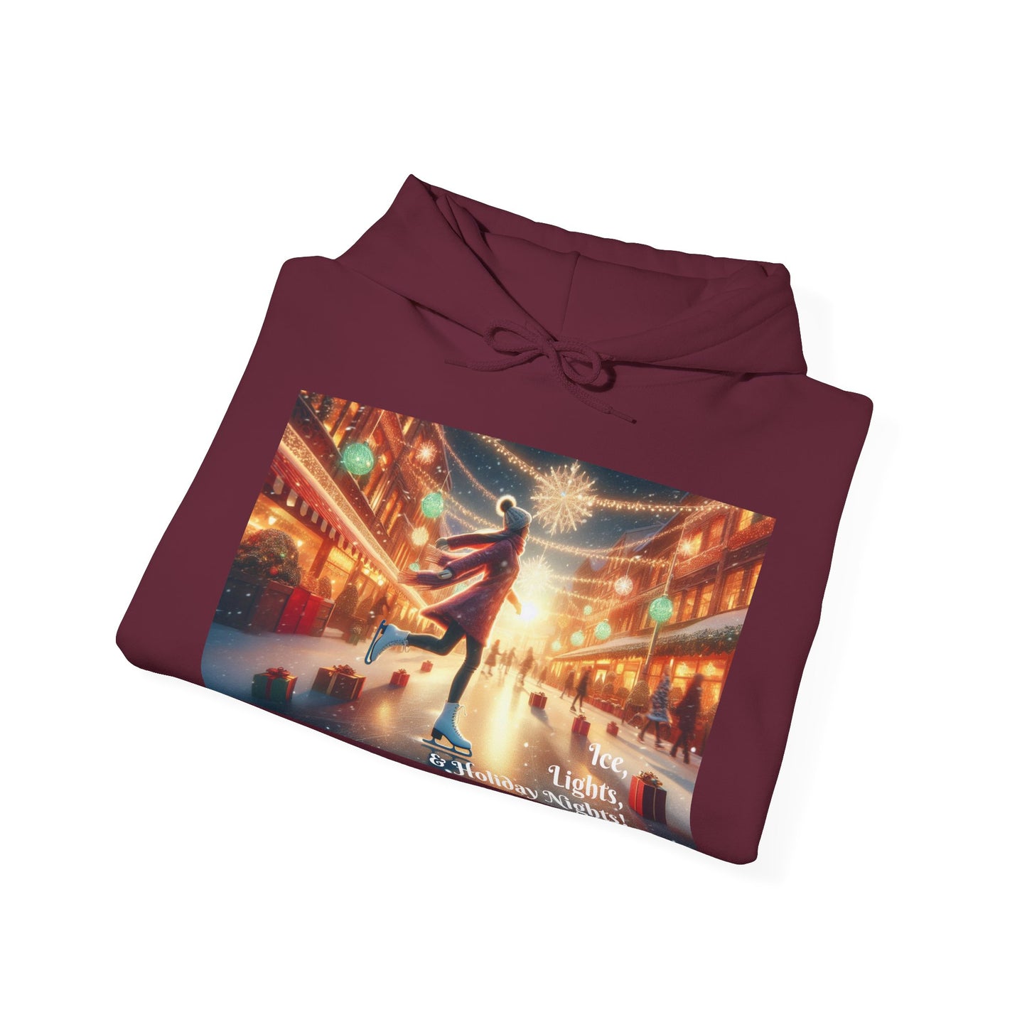 Women's Hooded Sweatshirt - Ice, Lights, & Holiday Nights!