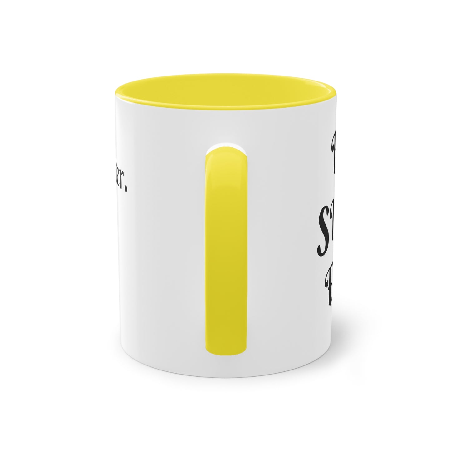 Coffee Mug | Protector. Guide. Ally. BEST SISTER EVER | Two-Tone Coffee Mug, 11oz