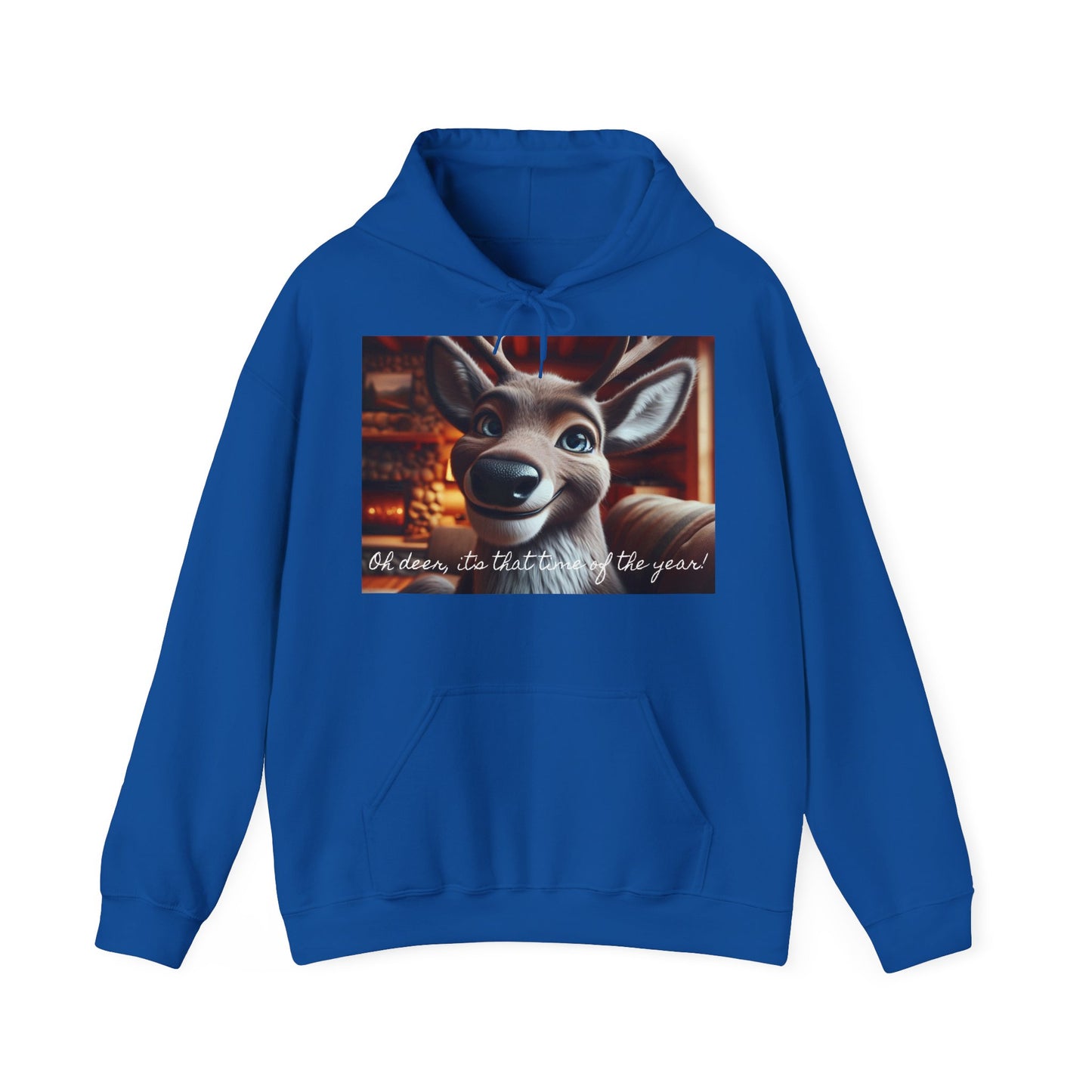 XXXL+ | Women's Hooded Sweatshirt - Oh deer, it's that time of the year!