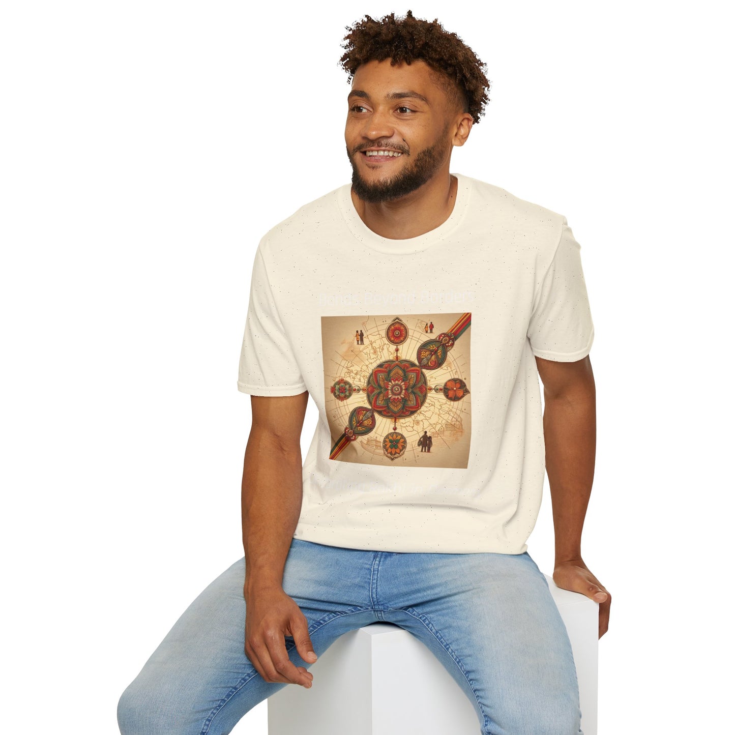 Rakhi Men's T-Shirt | Bonds Beyond Borders | Celebrating Rakhi in Germany | Men's Softstyle T-Shirt