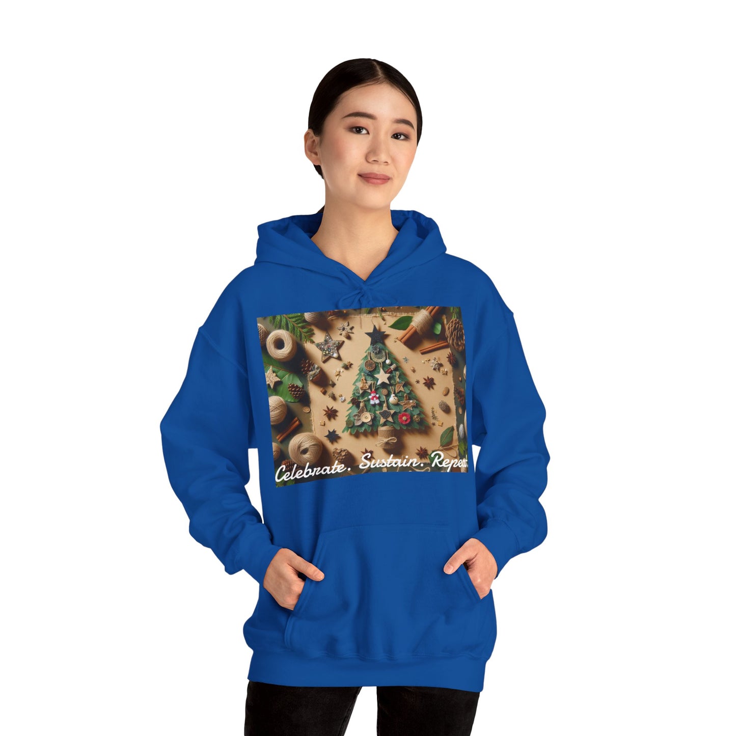 XXXL+ | Women's Hooded Sweatshirt - Celebrate. Sustain. Repeat.