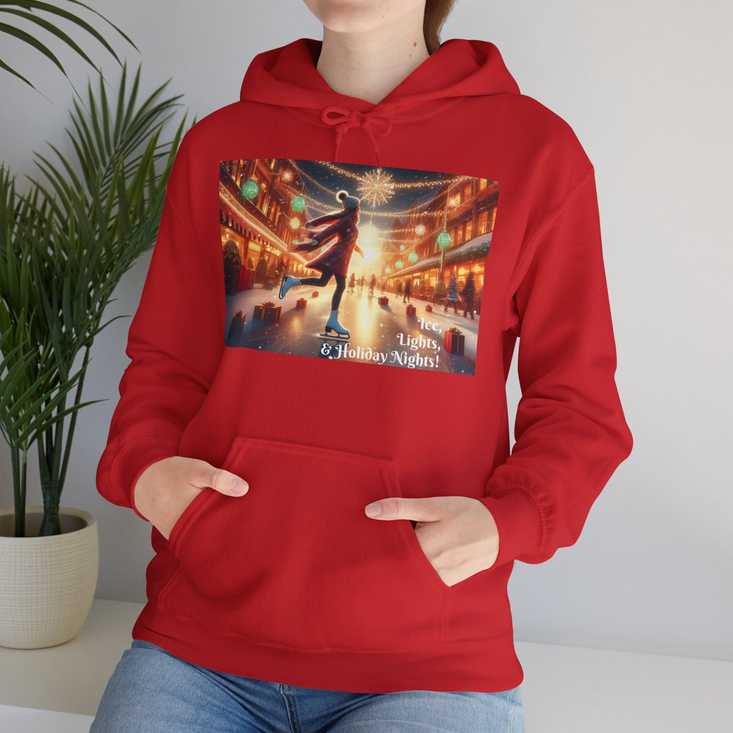 Women's Hooded Sweatshirt - Ice, Lights, & Holiday Nights!