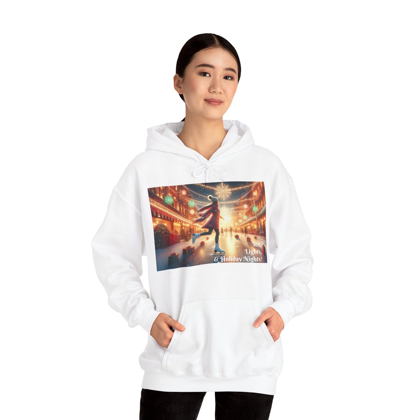 Women's Hooded Sweatshirt - Ice, Lights, & Holiday Nights!