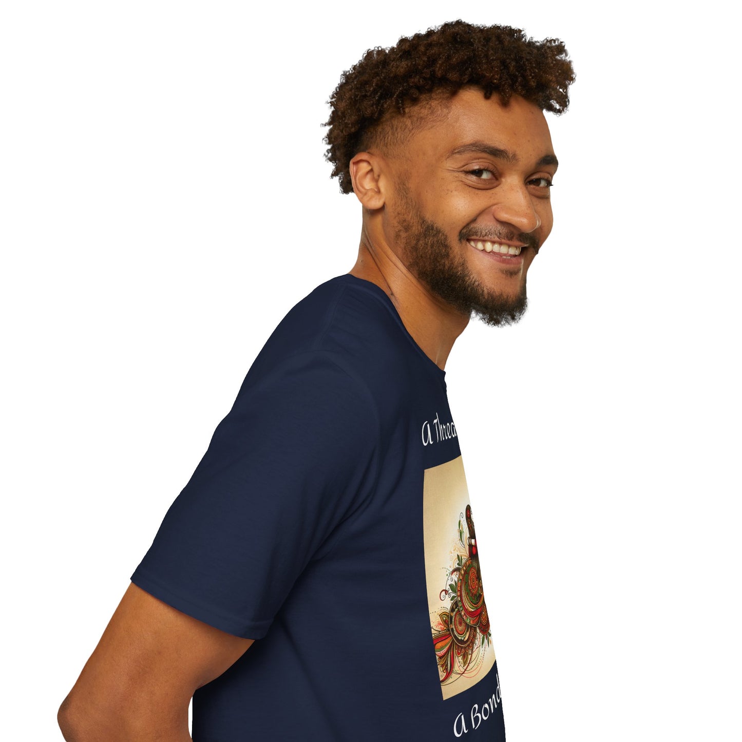 Men's T-Shirt | A Thread of Love. A Bond for Life | Brother & Sister | India Themed | Men's Softstyle T-Shirt