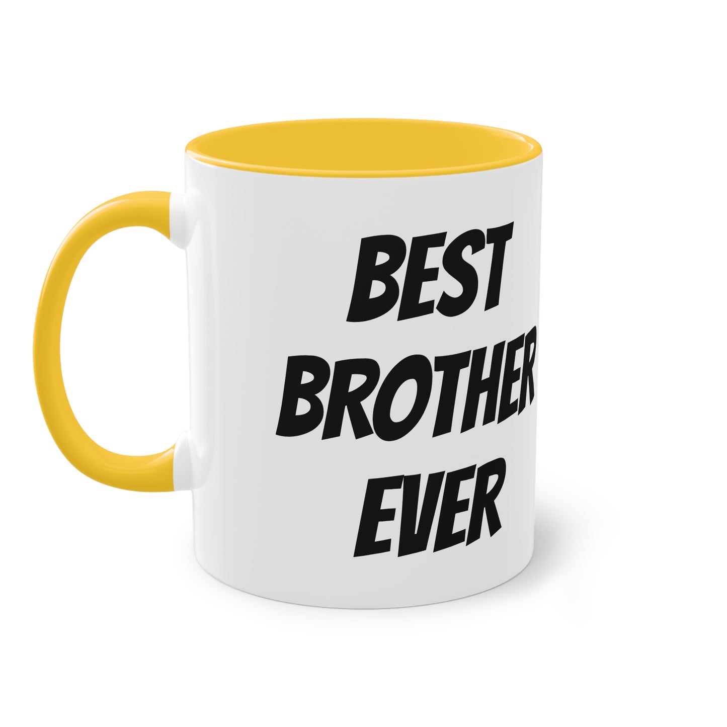 Mug | Coffee Mug  | Protector. Guide. Ally. BEST BROTHER EVER |  Two-Tone Coffee Mug, 11oz