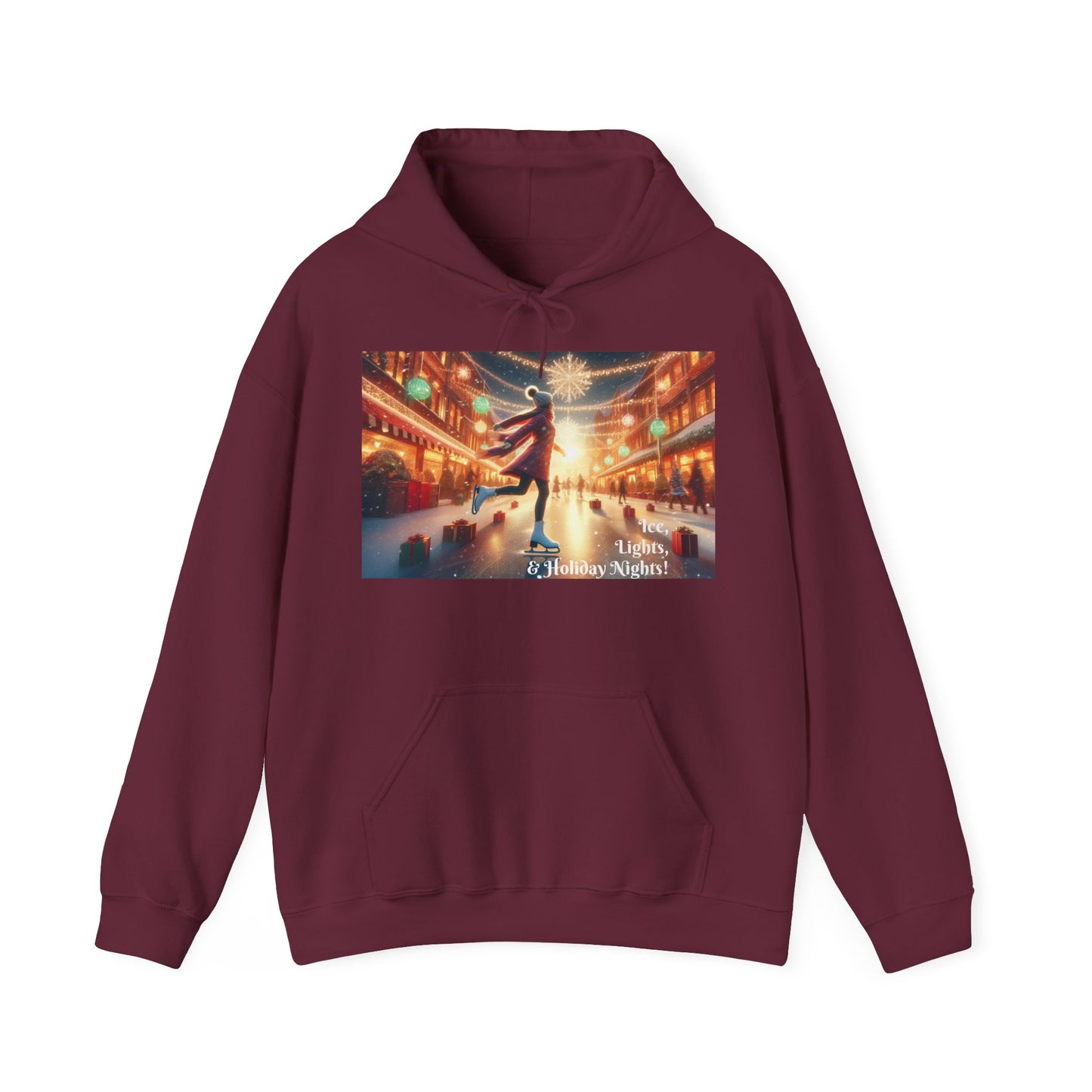Women's Hooded Sweatshirt - Ice, Lights, & Holiday Nights!