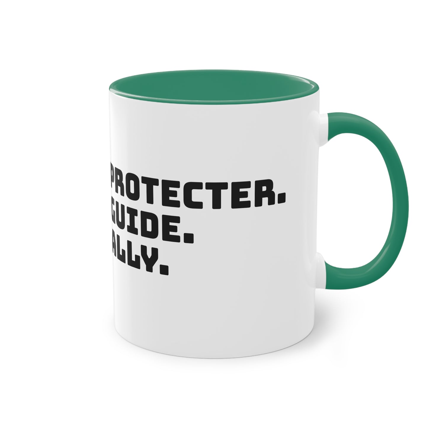 Mug | Coffee Mug  | Protector. Guide. Ally. BEST BROTHER EVER |  Two-Tone Coffee Mug, 11oz