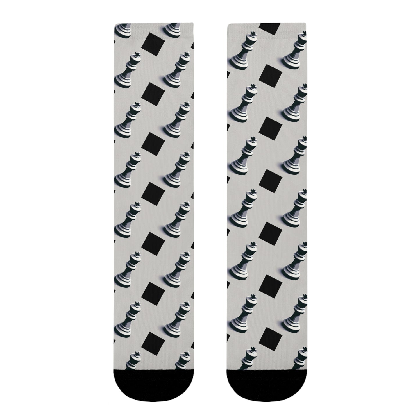 Fun Socks | Chess themed | Cool & Stylish Sublimation Crew Socks (EU)