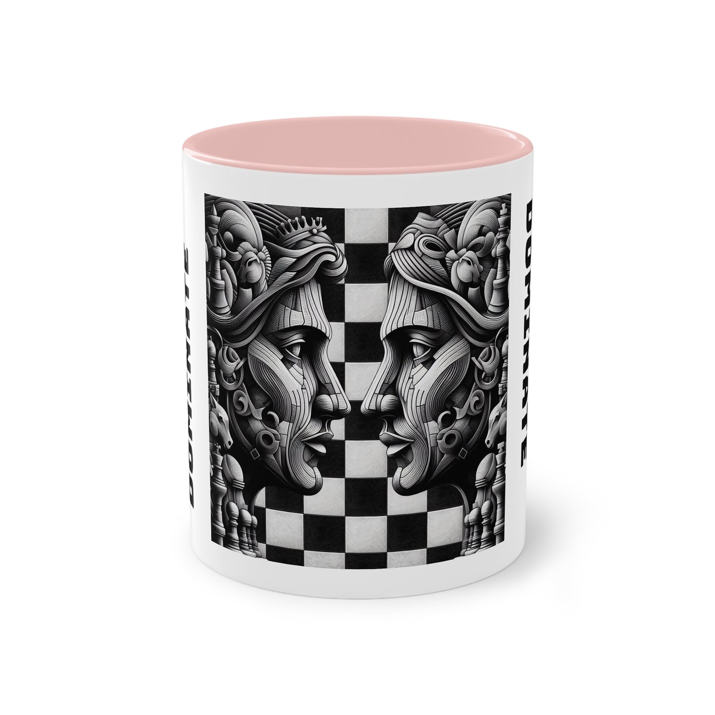 Coffee Mug | Chess themed Coffee Mug | Strategize. Execute. Dominate. Coffee Mug | Two-Tone Coffee Mug, 11oz