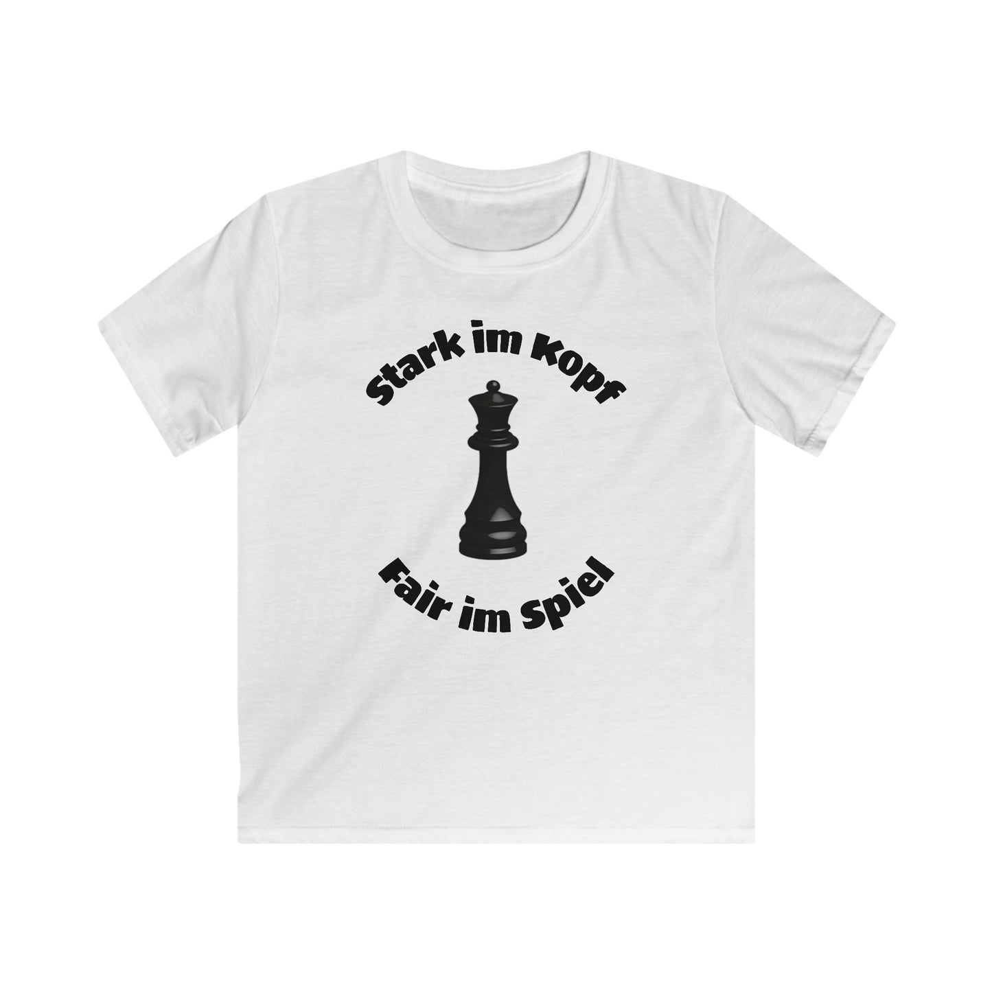 Kids Chess T-Shirt - Stark im Kopf Fair im Spiel Design