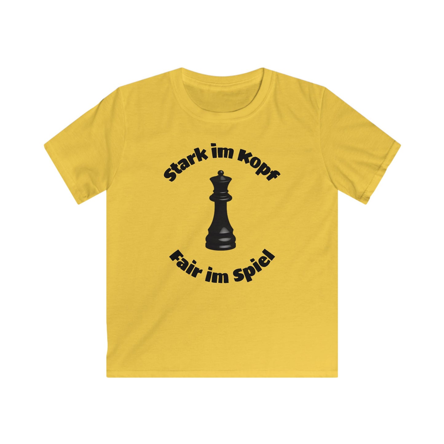Kids Chess T-Shirt - Stark im Kopf Fair im Spiel Design