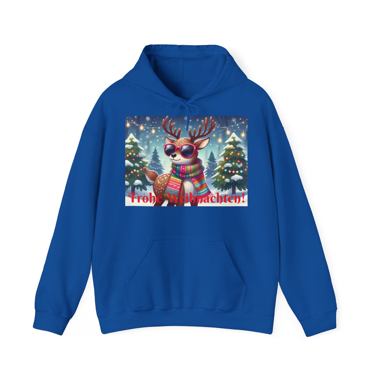 XXXL+ | Men's Hooded Sweatshirt - Frohe Weihnachten!