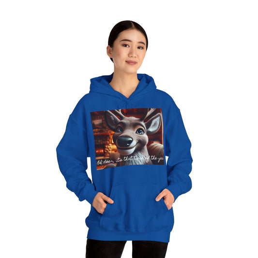 XXXL+ | Women's Hooded Sweatshirt - Oh deer, it's that time of the year!