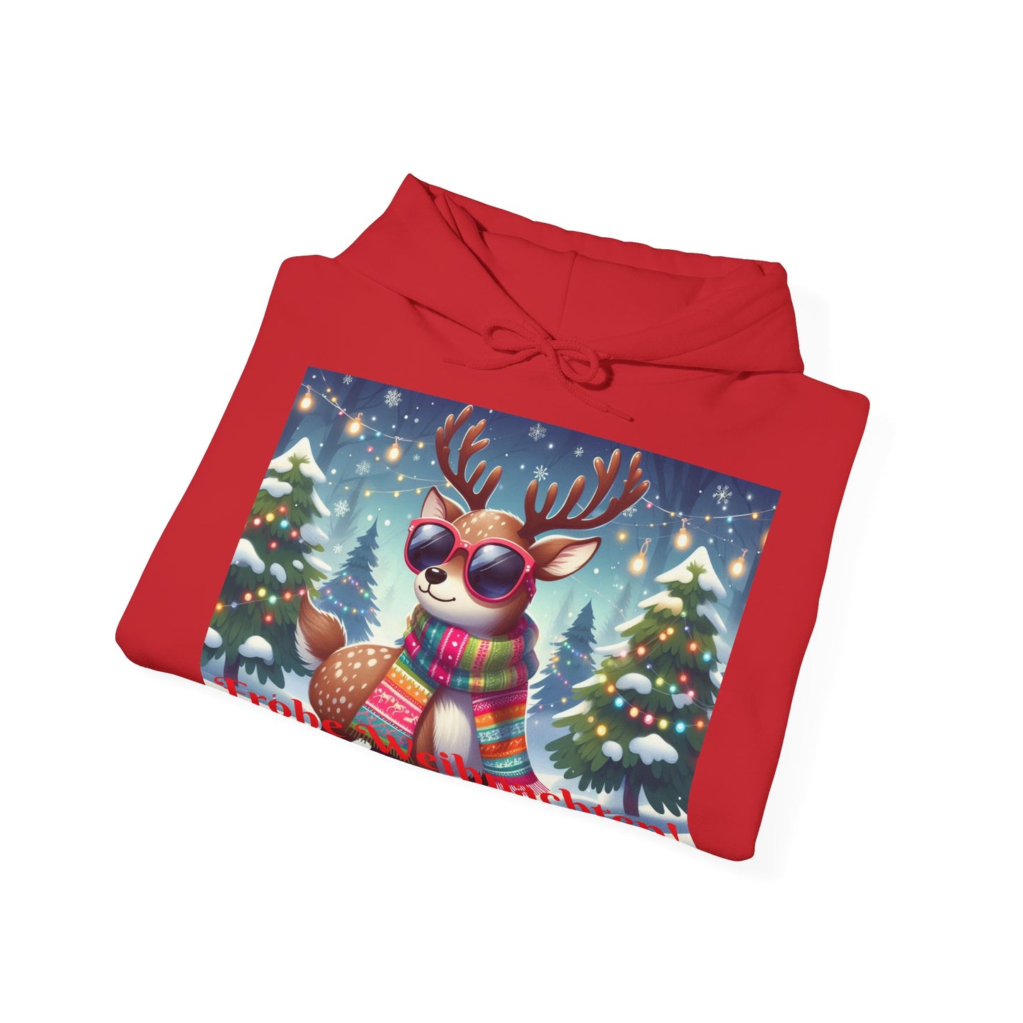 XXXL+ | Men's Hooded Sweatshirt - Frohe Weihnachten!