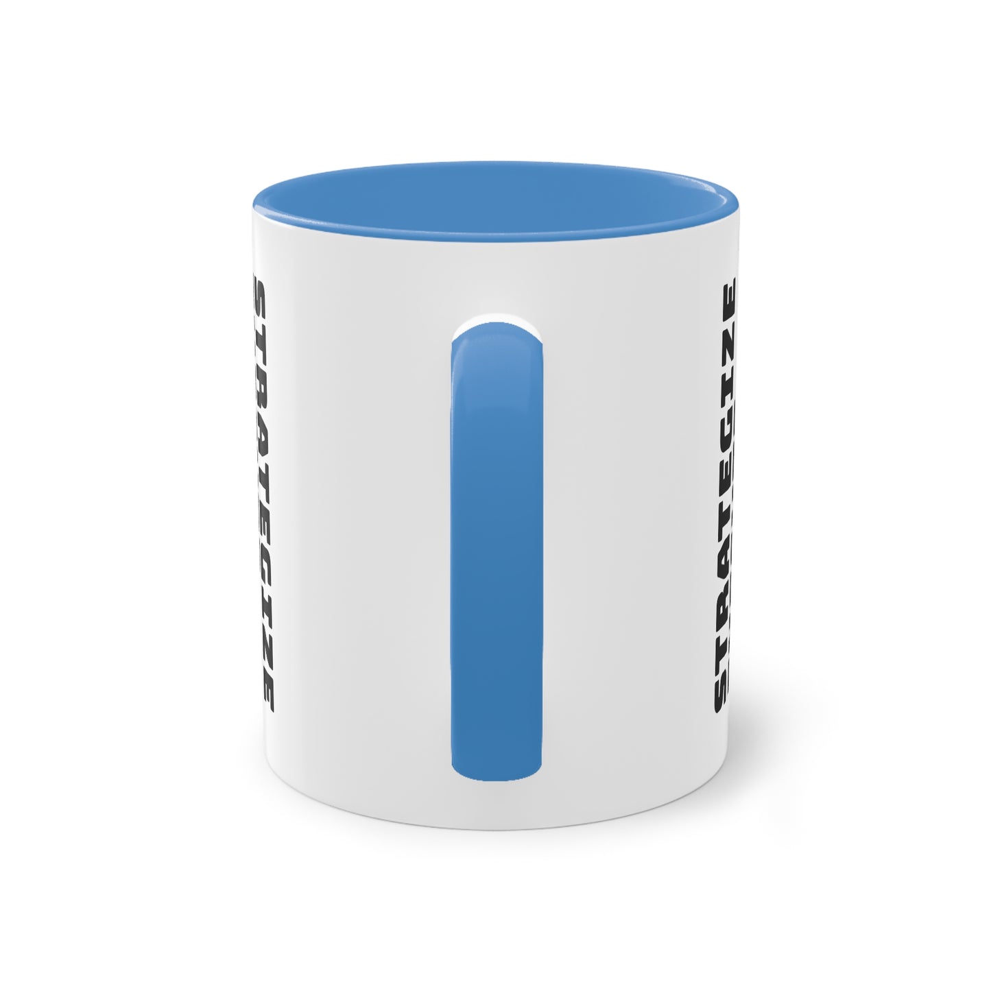 Coffee Mug | Chess themed Coffee Mug | Strategize. Execute. Dominate. Coffee Mug | Two-Tone Coffee Mug, 11oz